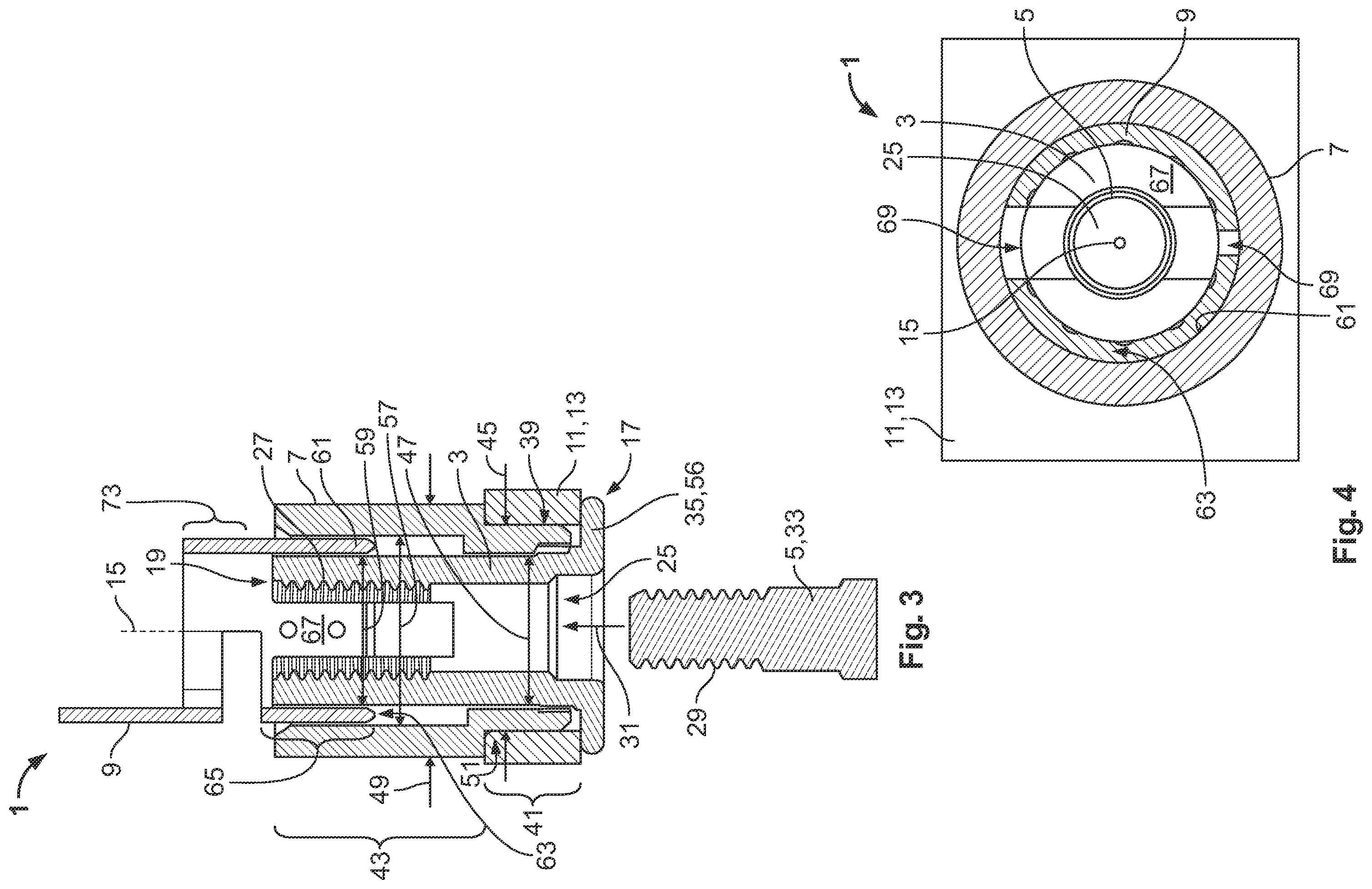 Patent US12597719 Figure 2 – Connection arrangement for fastening an electrical contact element to an electrical conductor