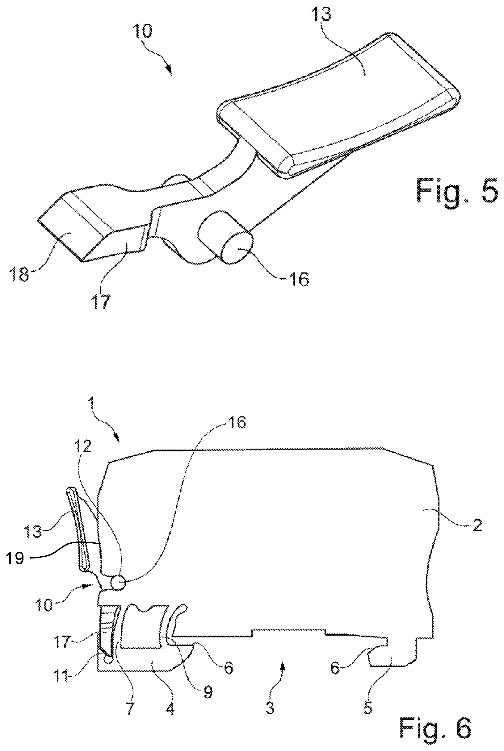 Patent US12597721 Figure 3 – Conductor terminal and set formed of conductor terminal and actuating element