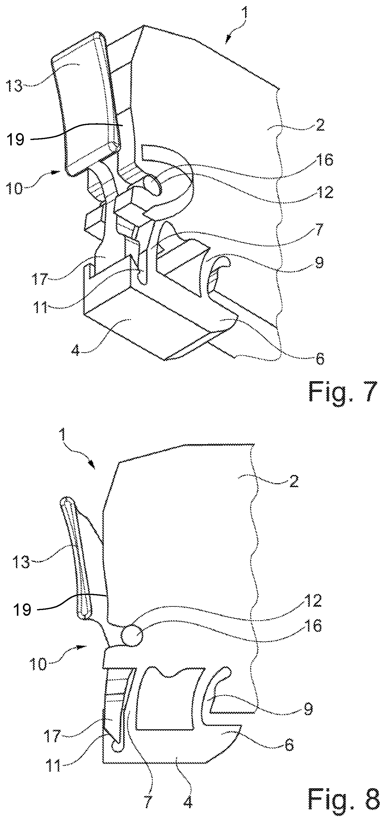 Patent US12597721 Figure 4 – Conductor terminal and set formed of conductor terminal and actuating element
