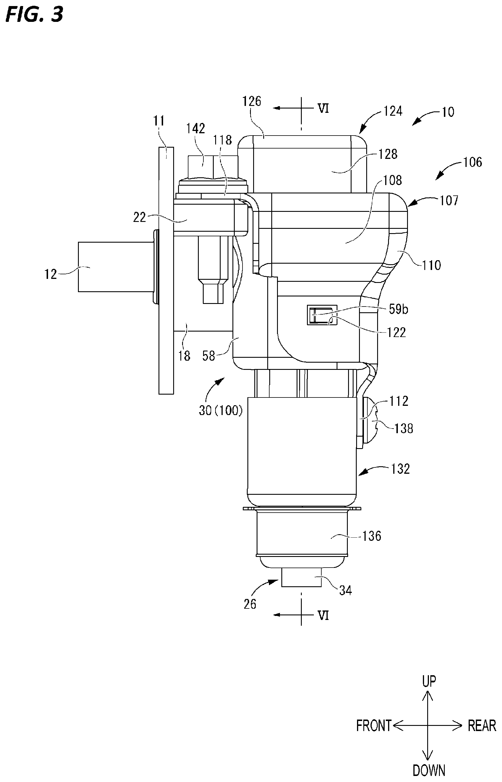Patent US12597727 Figure 3 – Electrical connector with device-side terminal portion connected to connector-side terminal portion