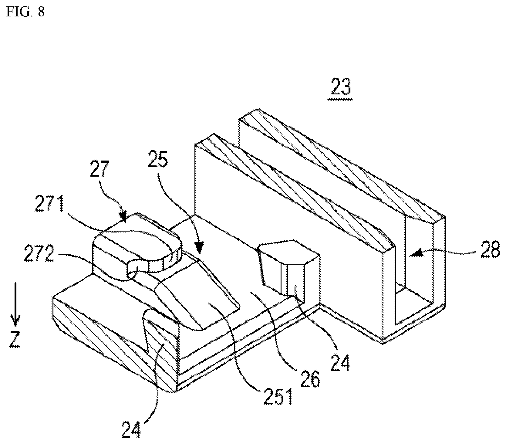 Patent US12597736 Figure 7 – Electrical connector and electrical connector assembly having the same