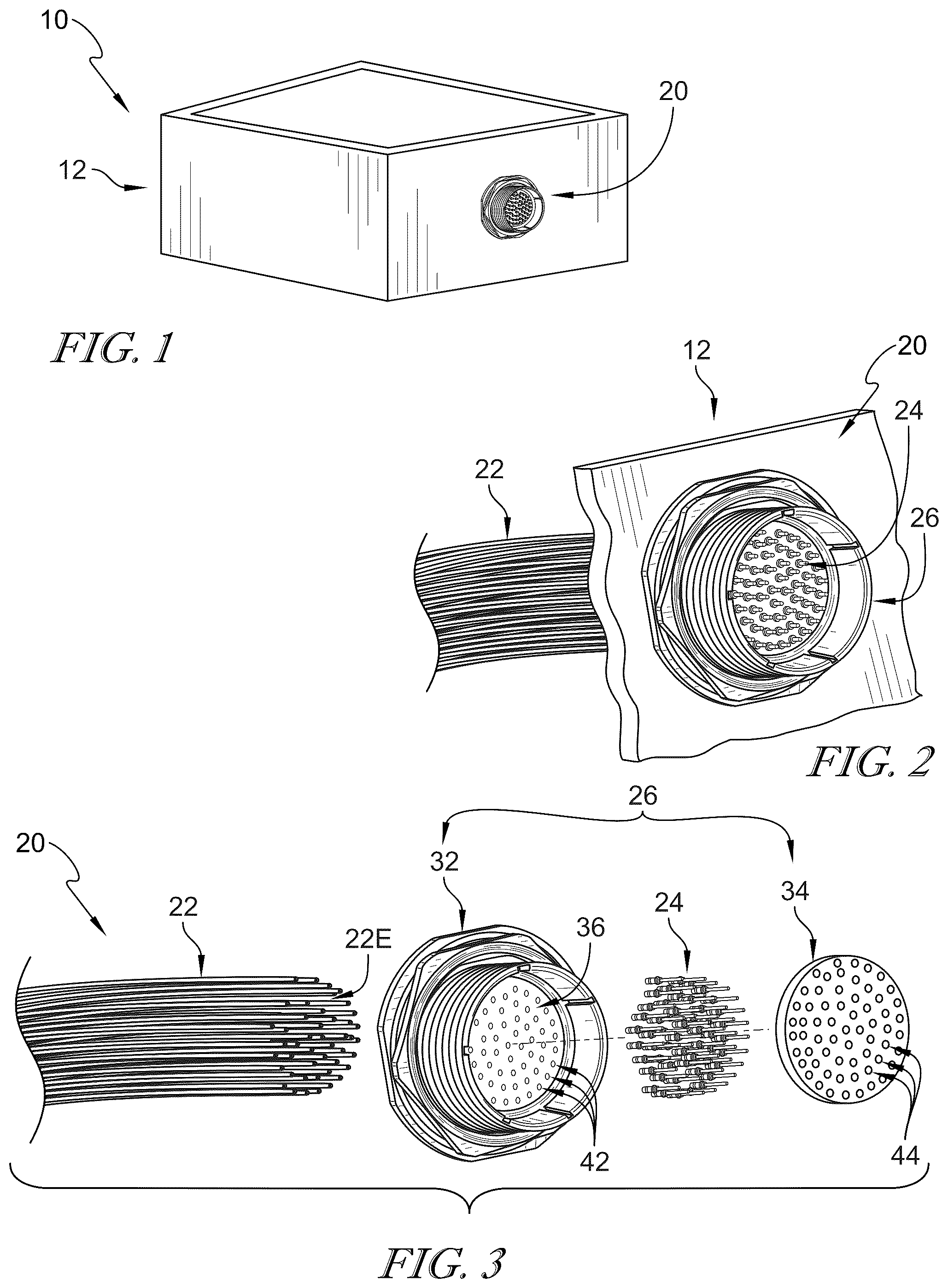 Patent US12597743 Figure 1 – Variable length wire harness for electronic devices