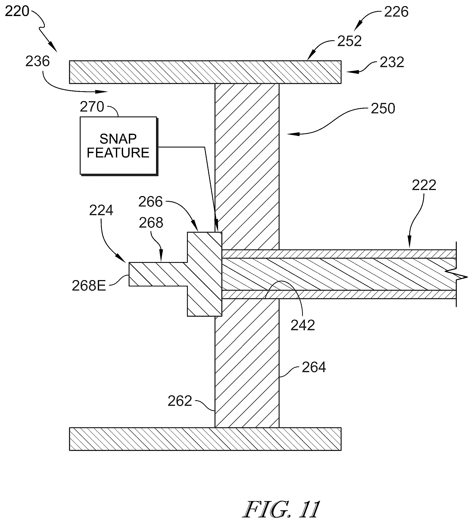 Patent US12597743 Figure 6 – Variable length wire harness for electronic devices