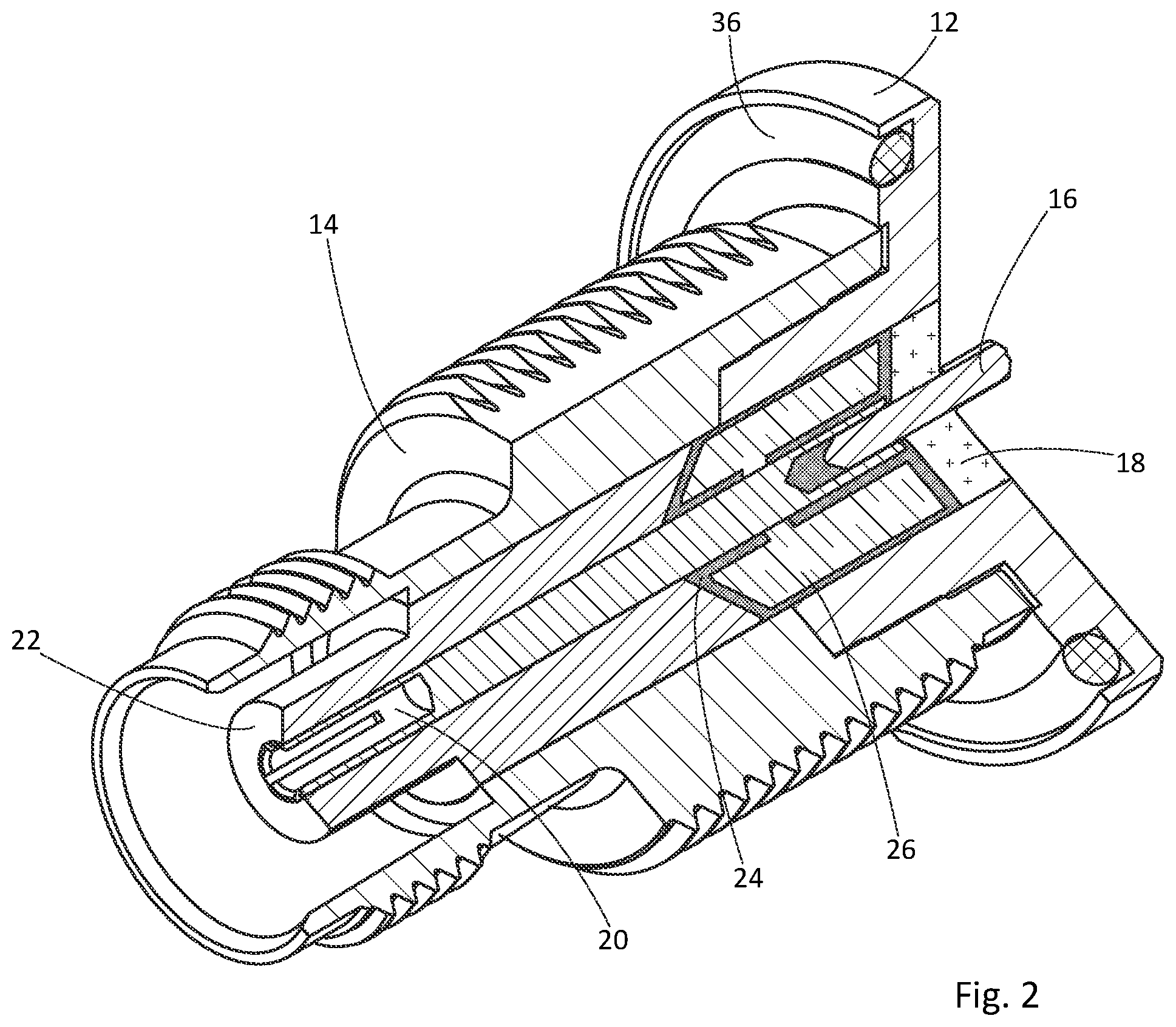 Patent US12597746 Figure 2 – High power coaxial adapters and connectors