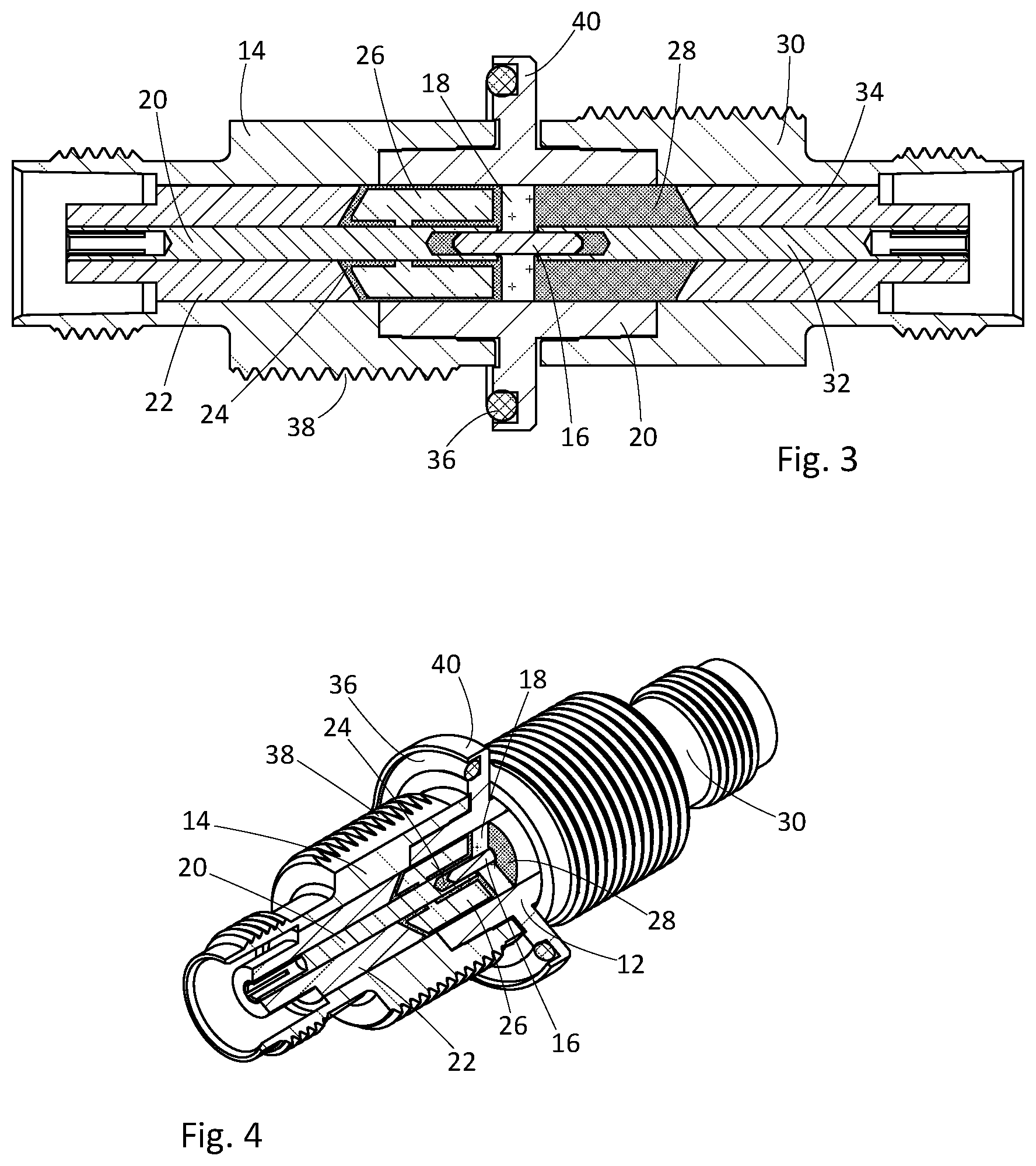 Patent US12597746 Figure 3 – High power coaxial adapters and connectors