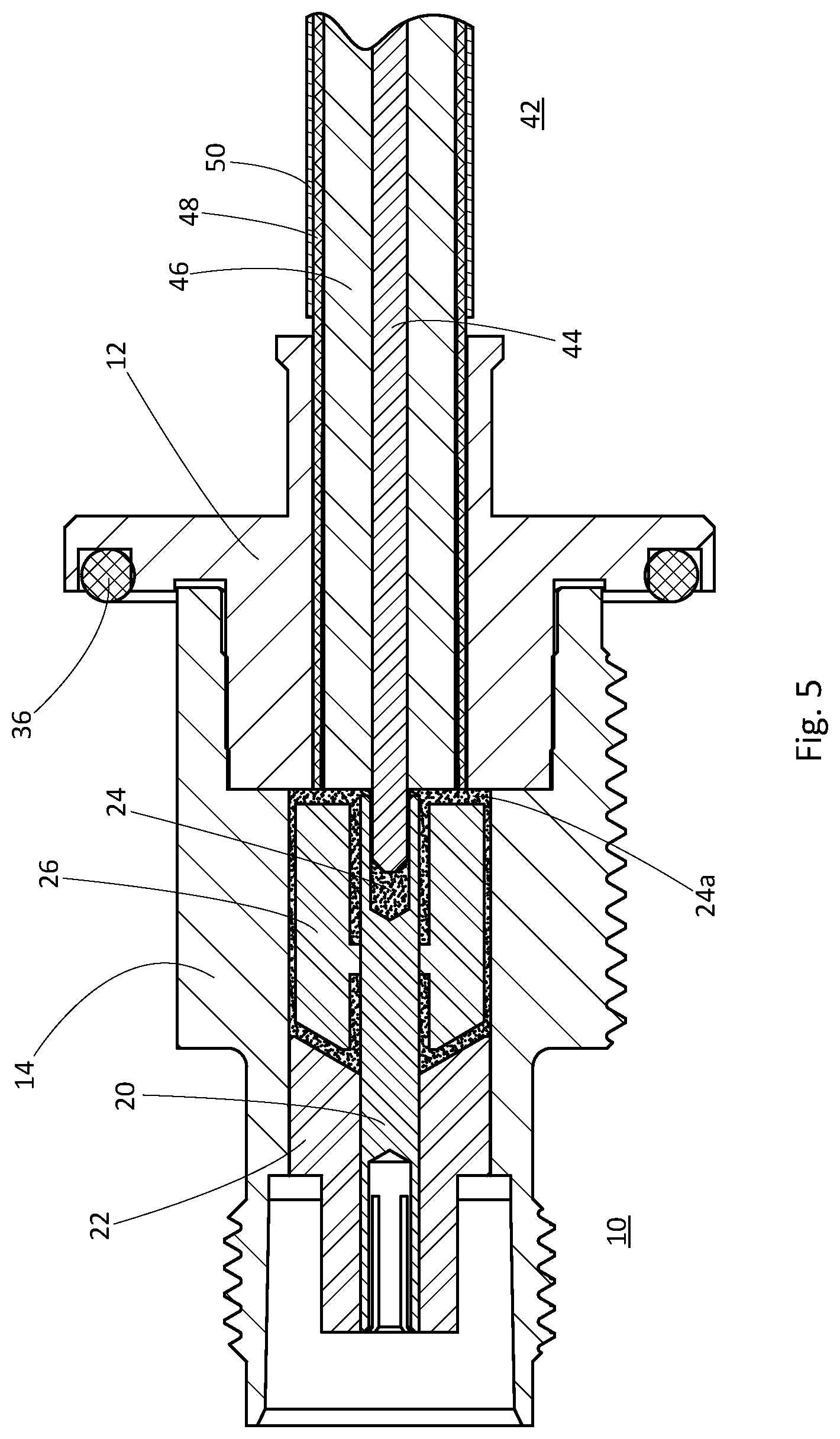 Patent US12597746 Figure 4 – High power coaxial adapters and connectors