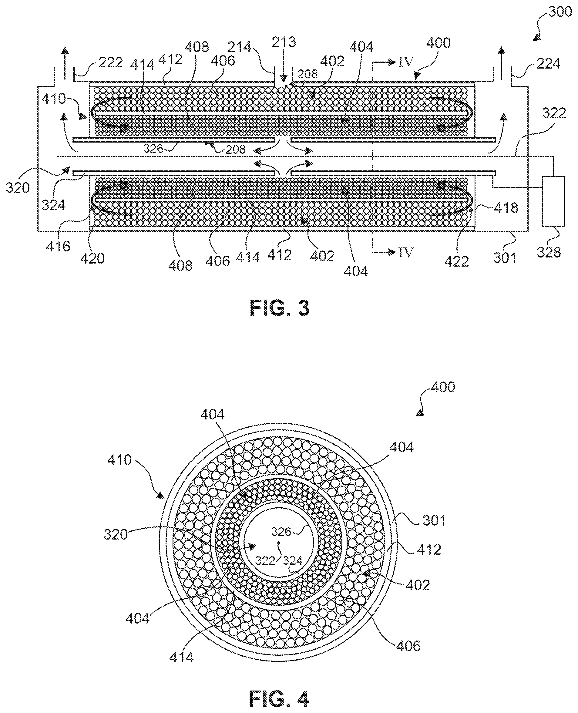 Patent US12597753 Figure 3 – Packed-bed filter for metal fluoride dust trapping in laser discharge chambers