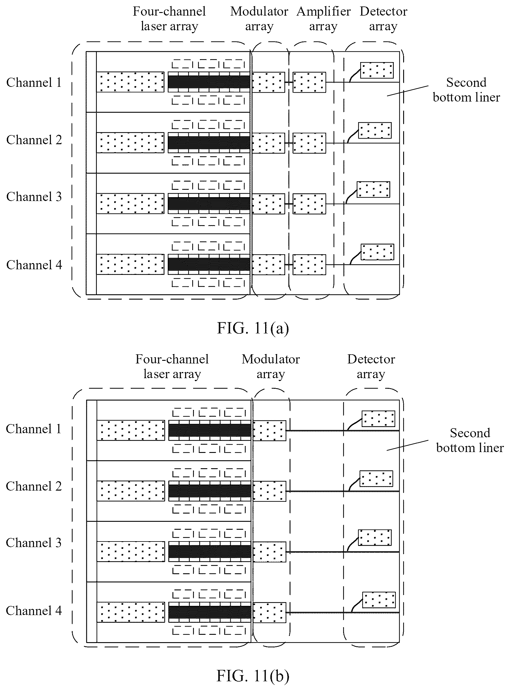 Patent US12597758 Figure 8 – Two-segment DBR laser and monolithically integrated array light source chip
