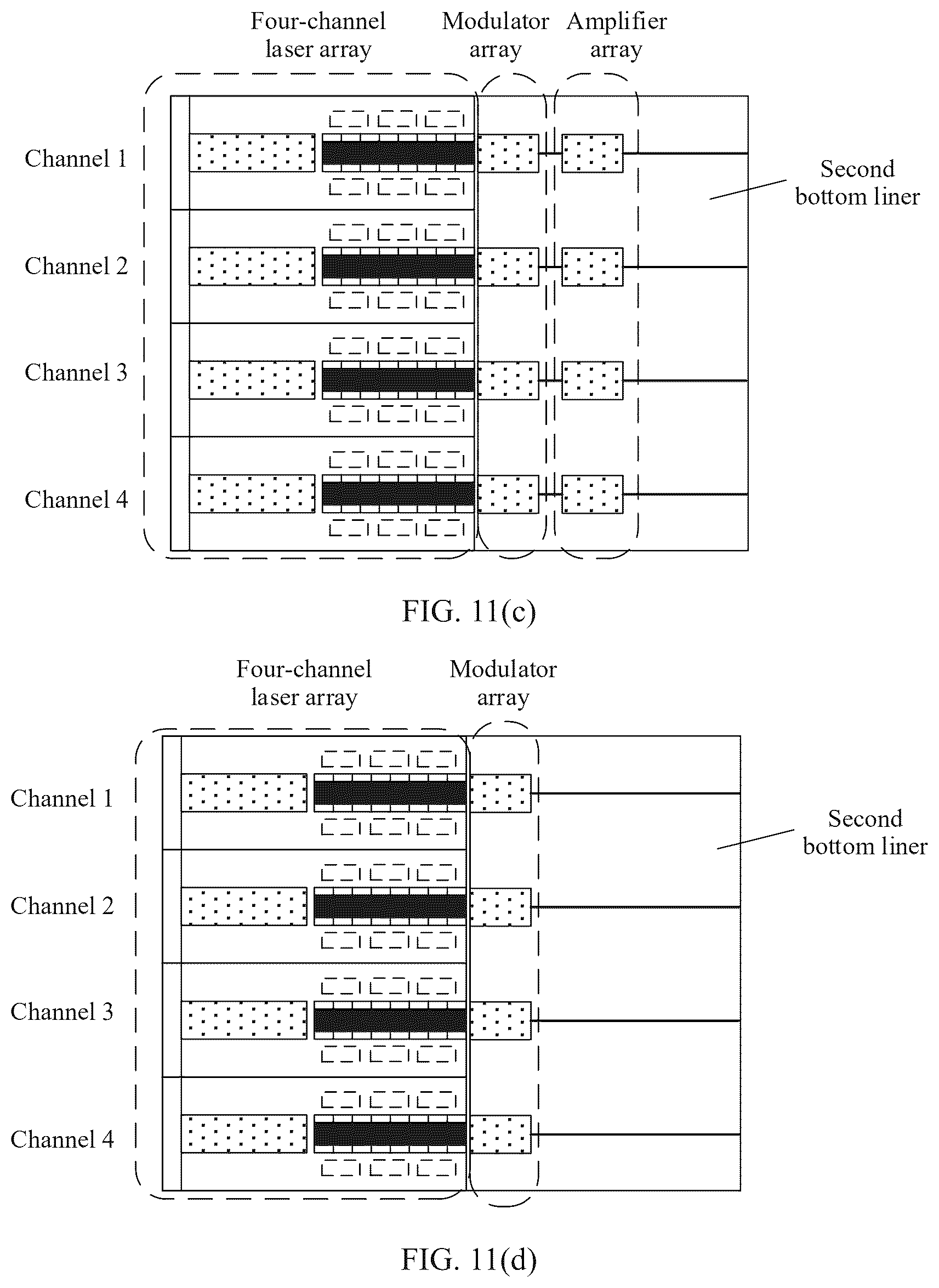 Patent US12597758 Figure 9 – Two-segment DBR laser and monolithically integrated array light source chip