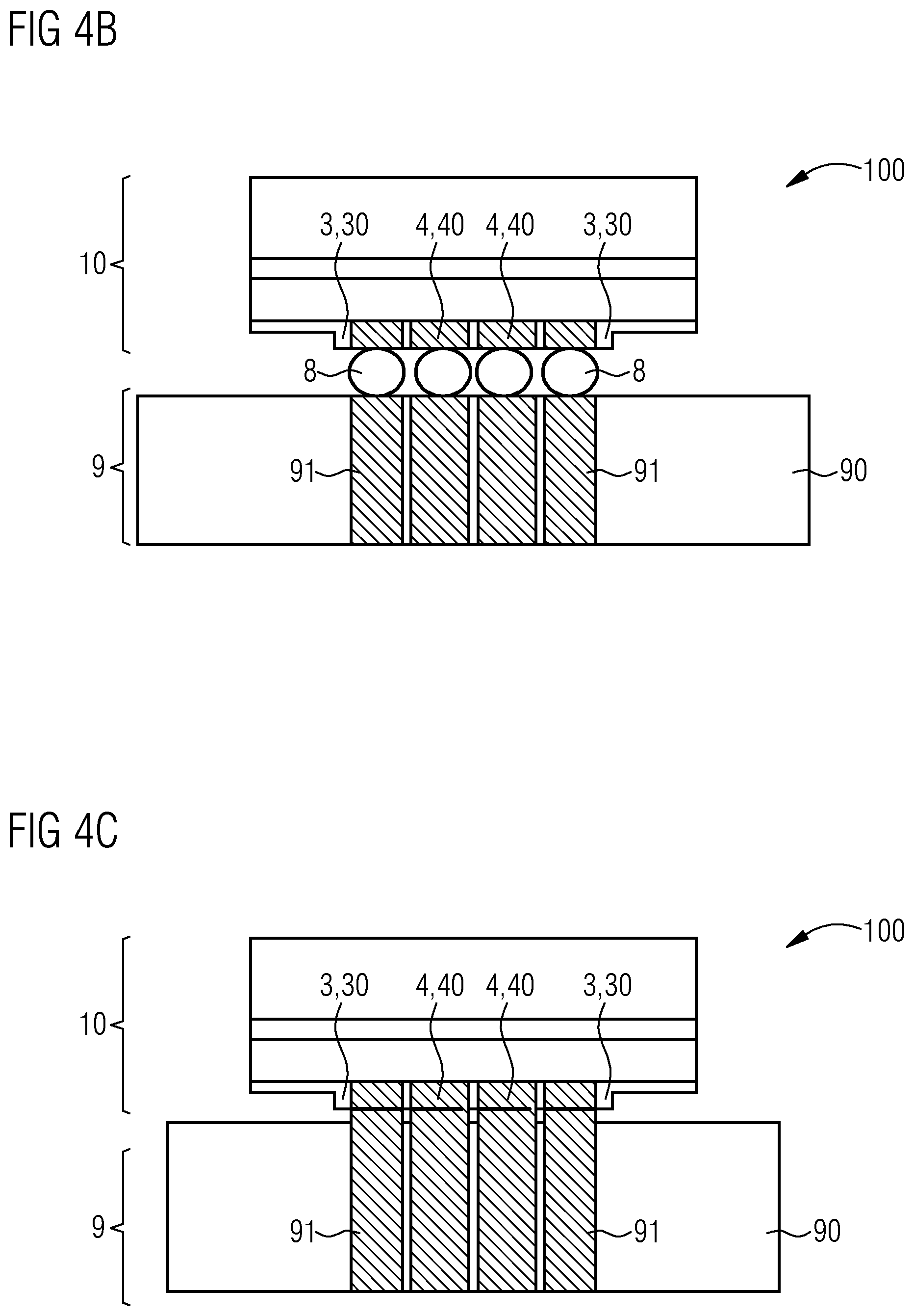 Patent US12597759 Figure 6 – Component with structured connection surface, and method for operating a component