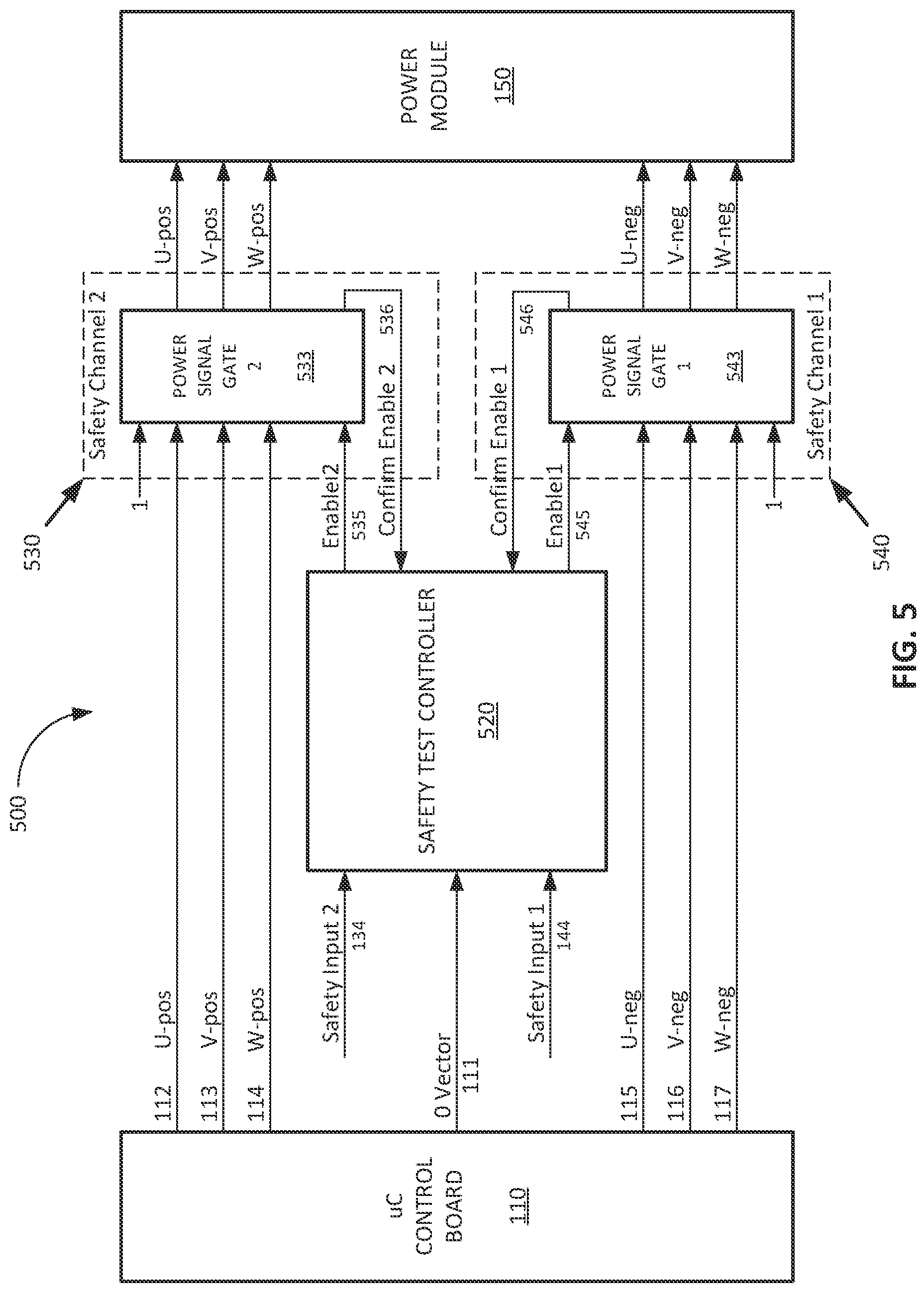 Patent US12597764 Figure 4 – Safety test circuit and method