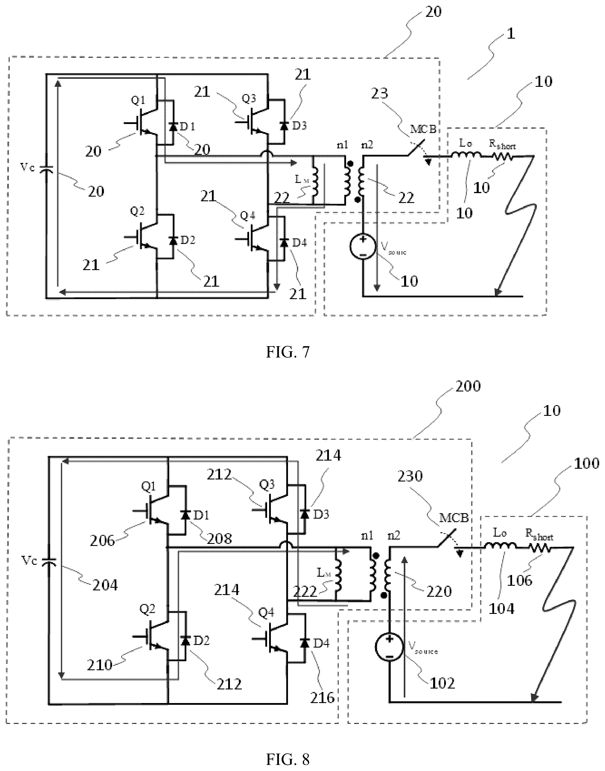 Patent US12597768 Figure 6 – Series type hybrid circuit breaker with non-resonant current zero-crossing generation