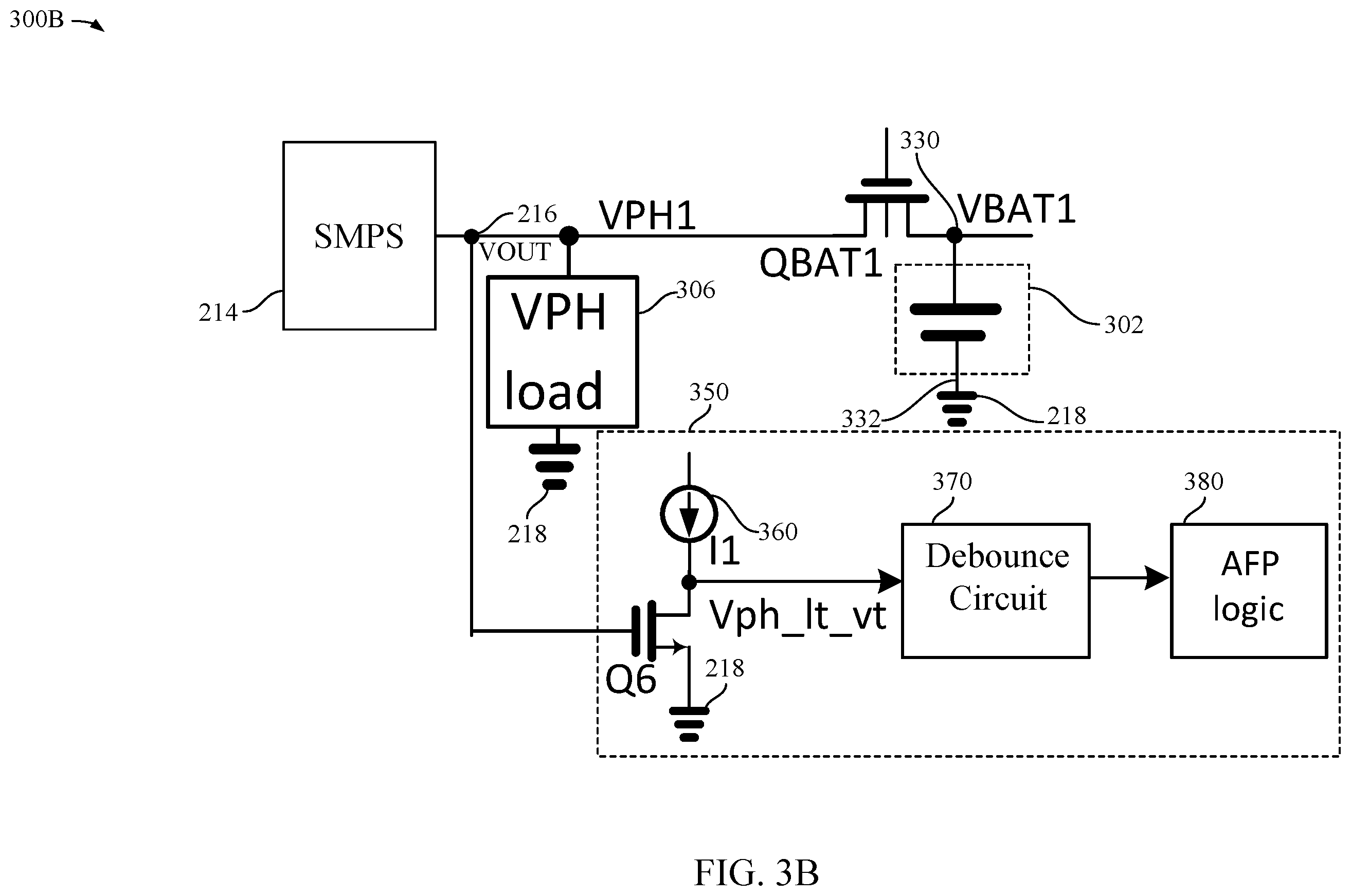 Patent US12597784 Figure 4 – Power supply circuit with short circuit protection