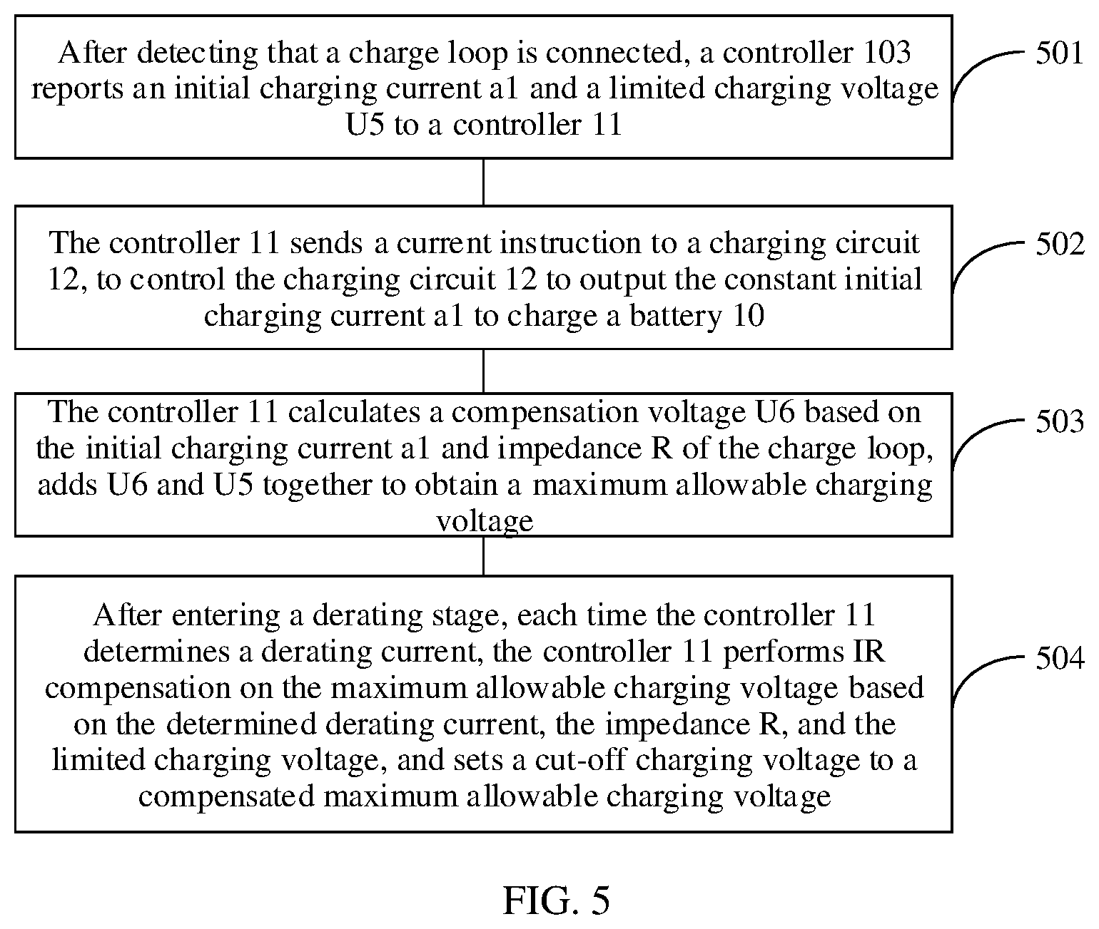 Patent US12597794 Figure 5 – Battery charging method, electronic apparatus, storage medium, and program product