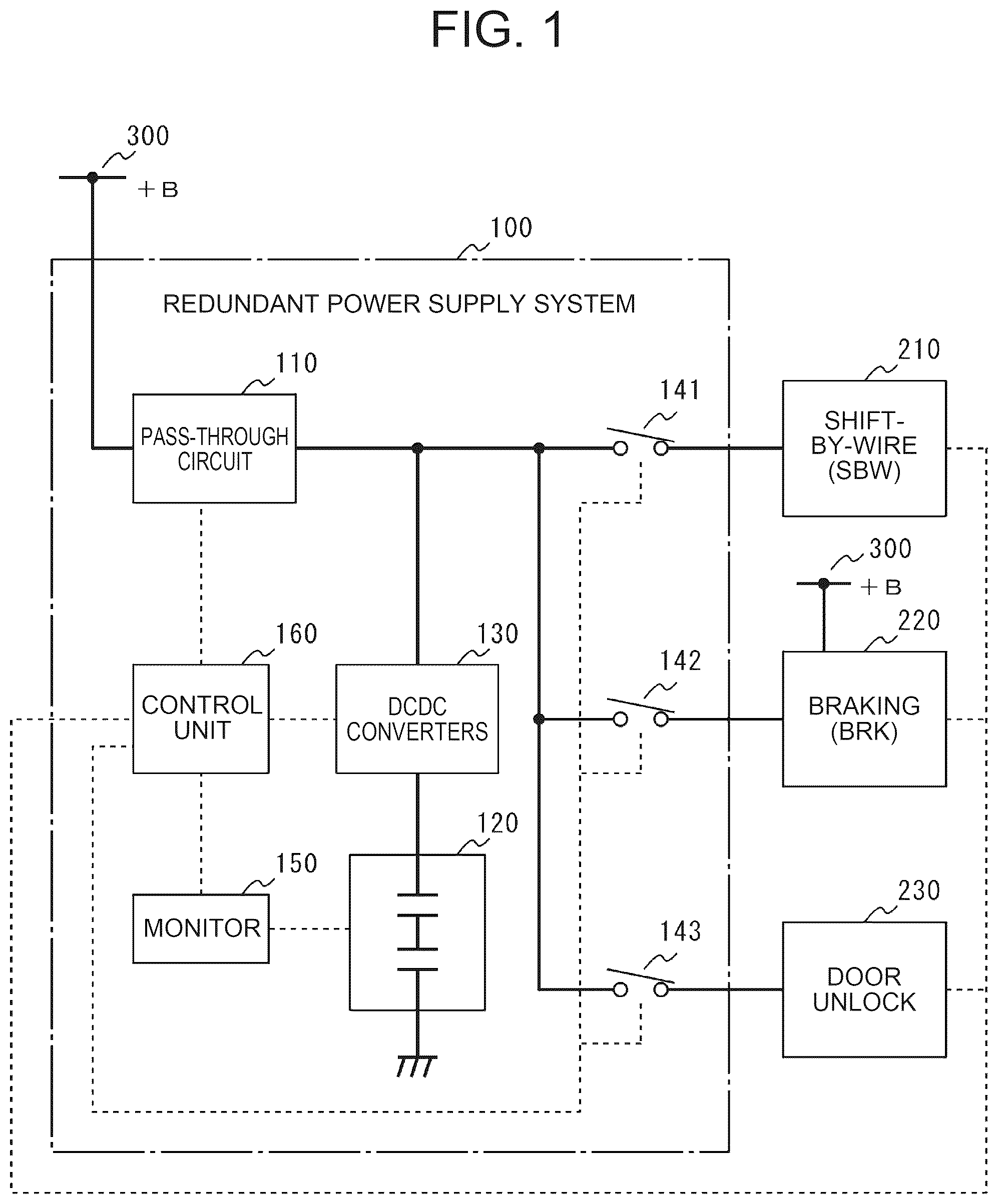 Patent US12597798 — Redundant power supply system — Figure 1