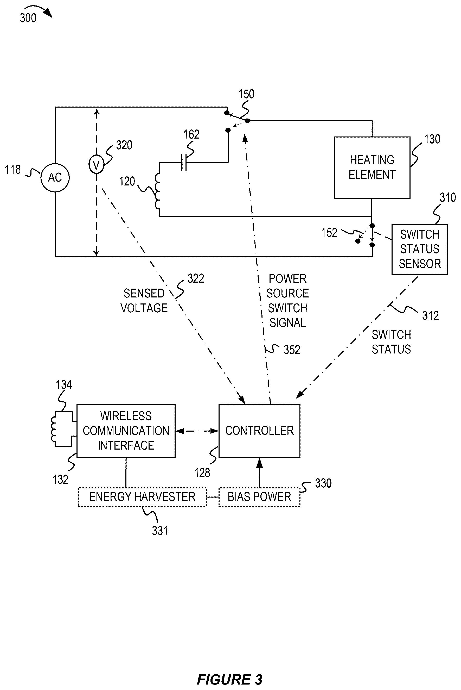 Patent US12597806 Figure 3 – Power source selection and control in an apparatus