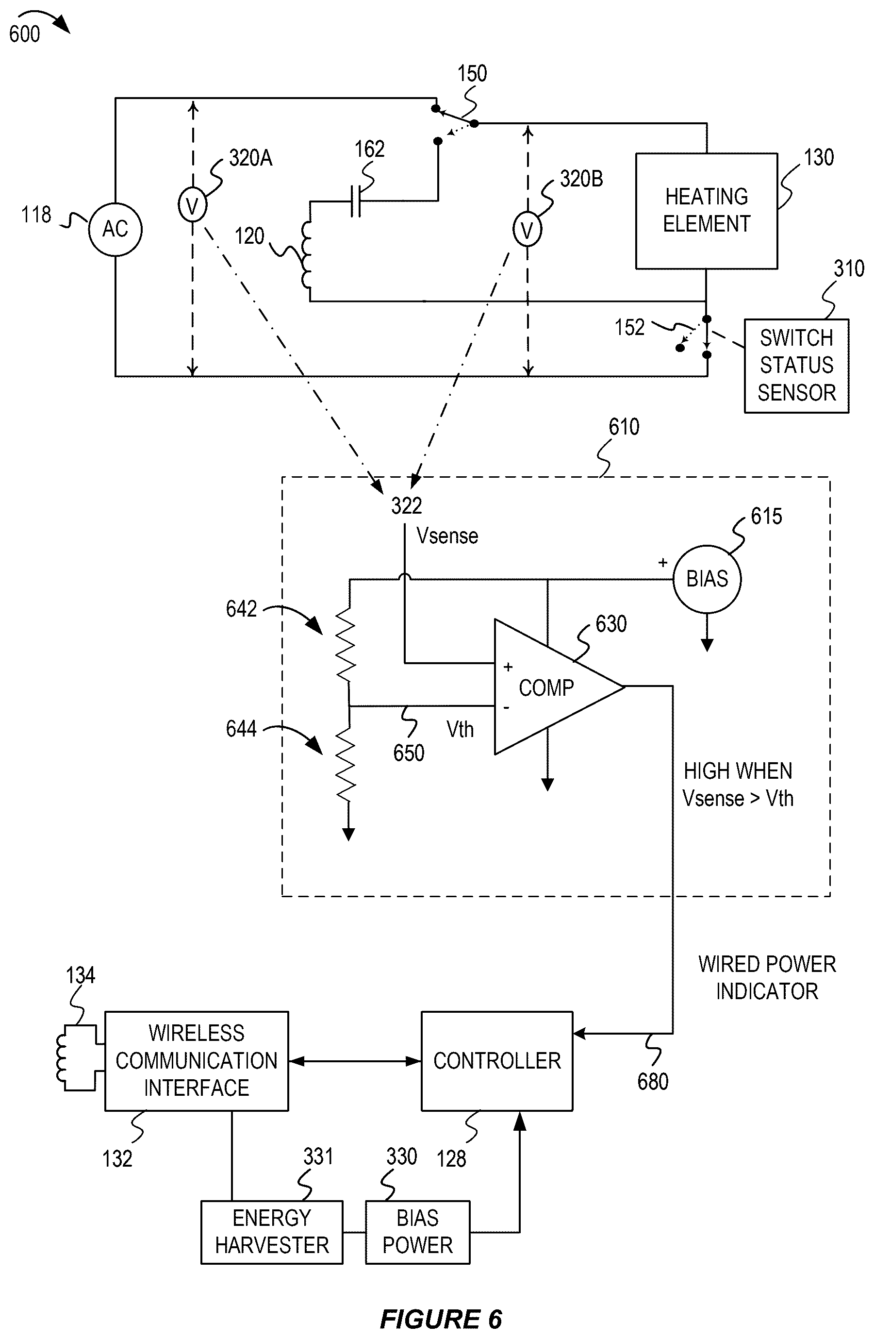Patent US12597806 Figure 5 – Power source selection and control in an apparatus