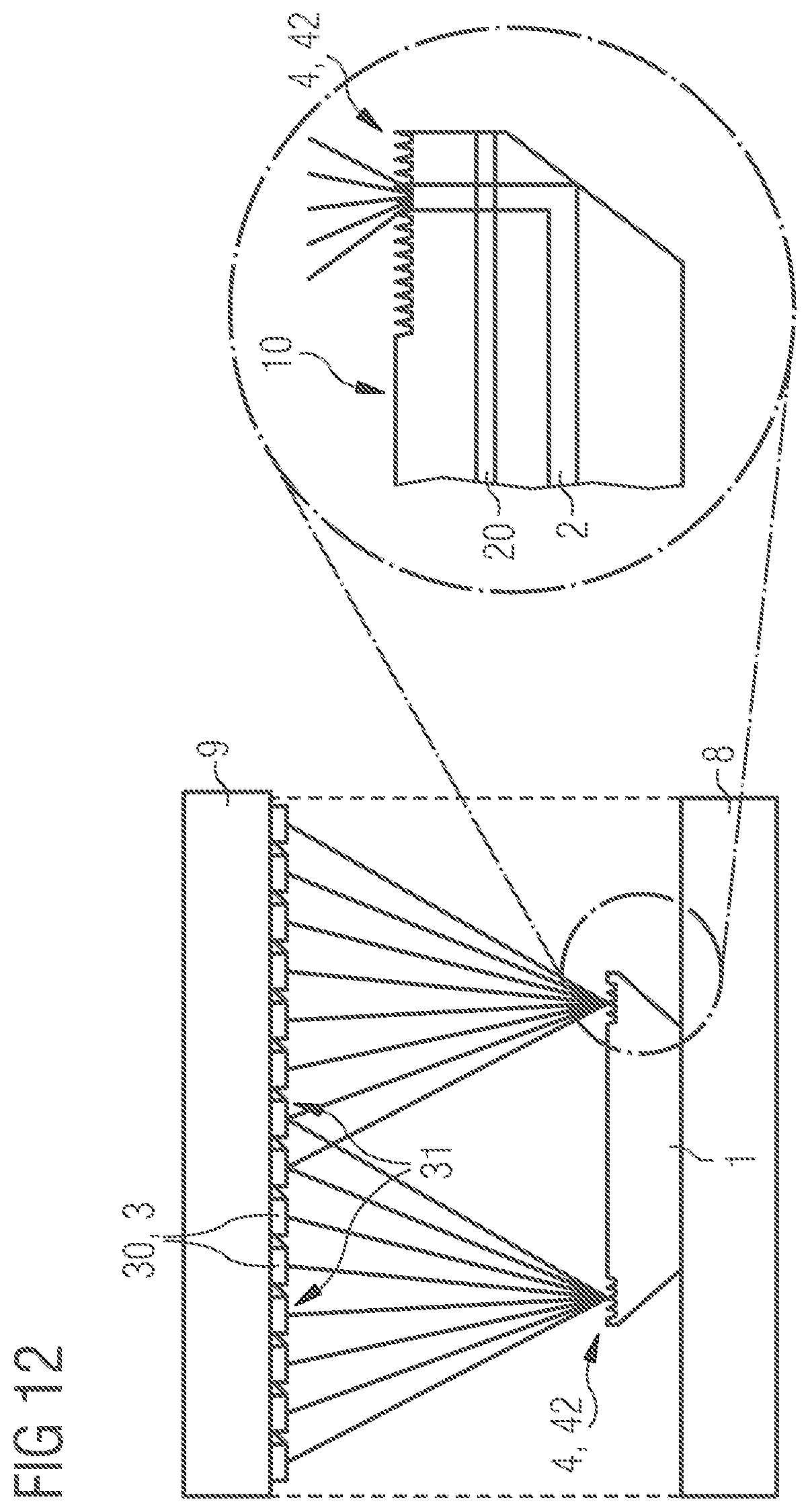 Patent US12597808 Figure 8 – Compact optoelectronic transmitter and receiver device