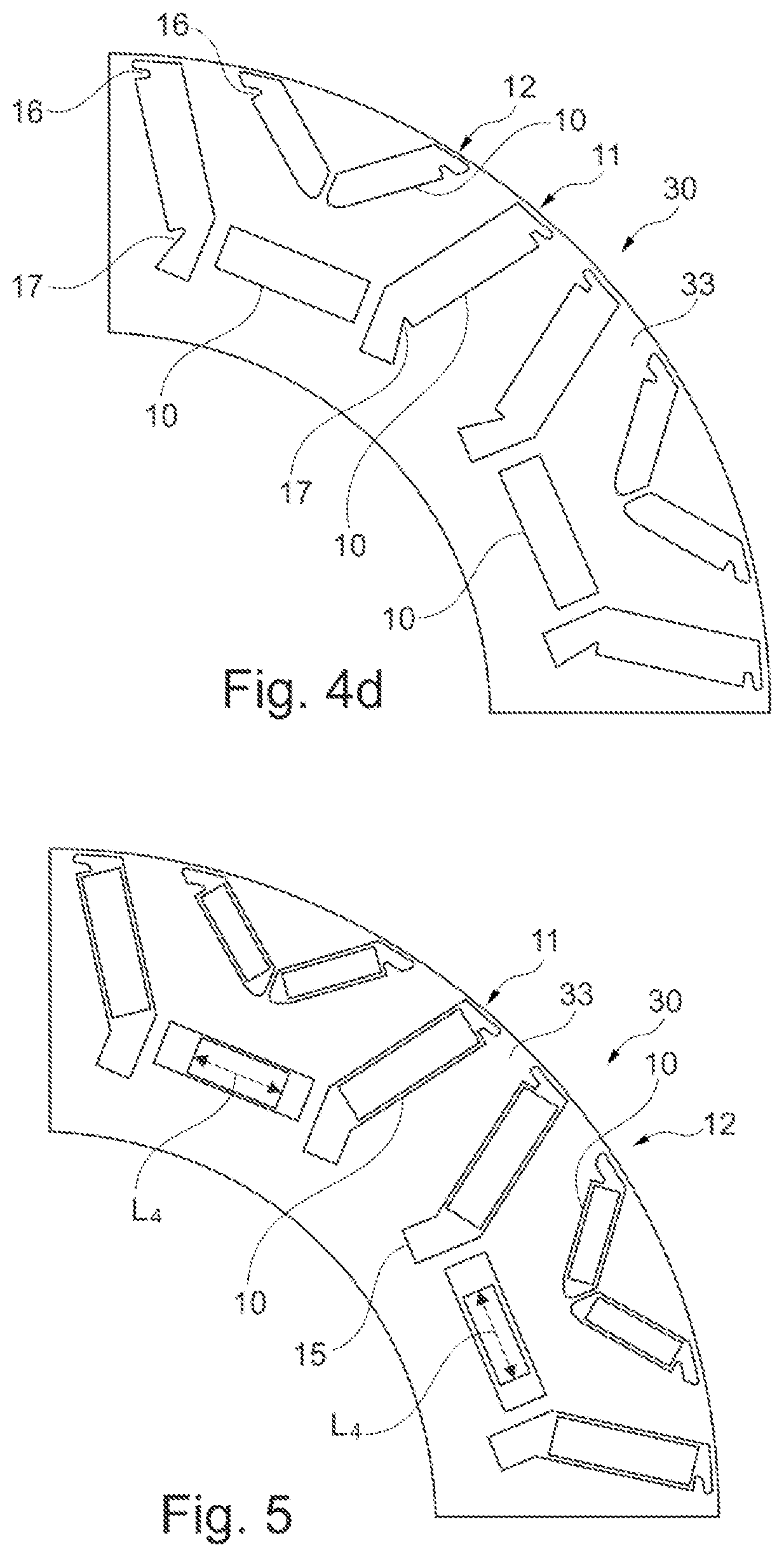 Patent US12597815 Figure 4 – Rotor for a rotary electric machine