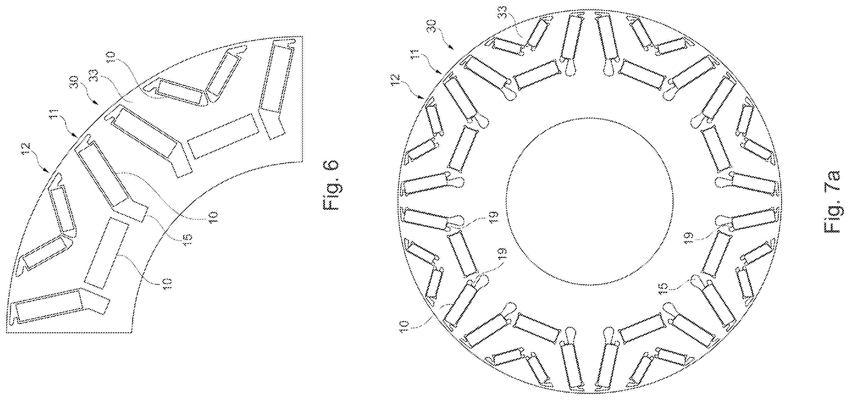 Patent US12597815 Figure 5 – Rotor for a rotary electric machine