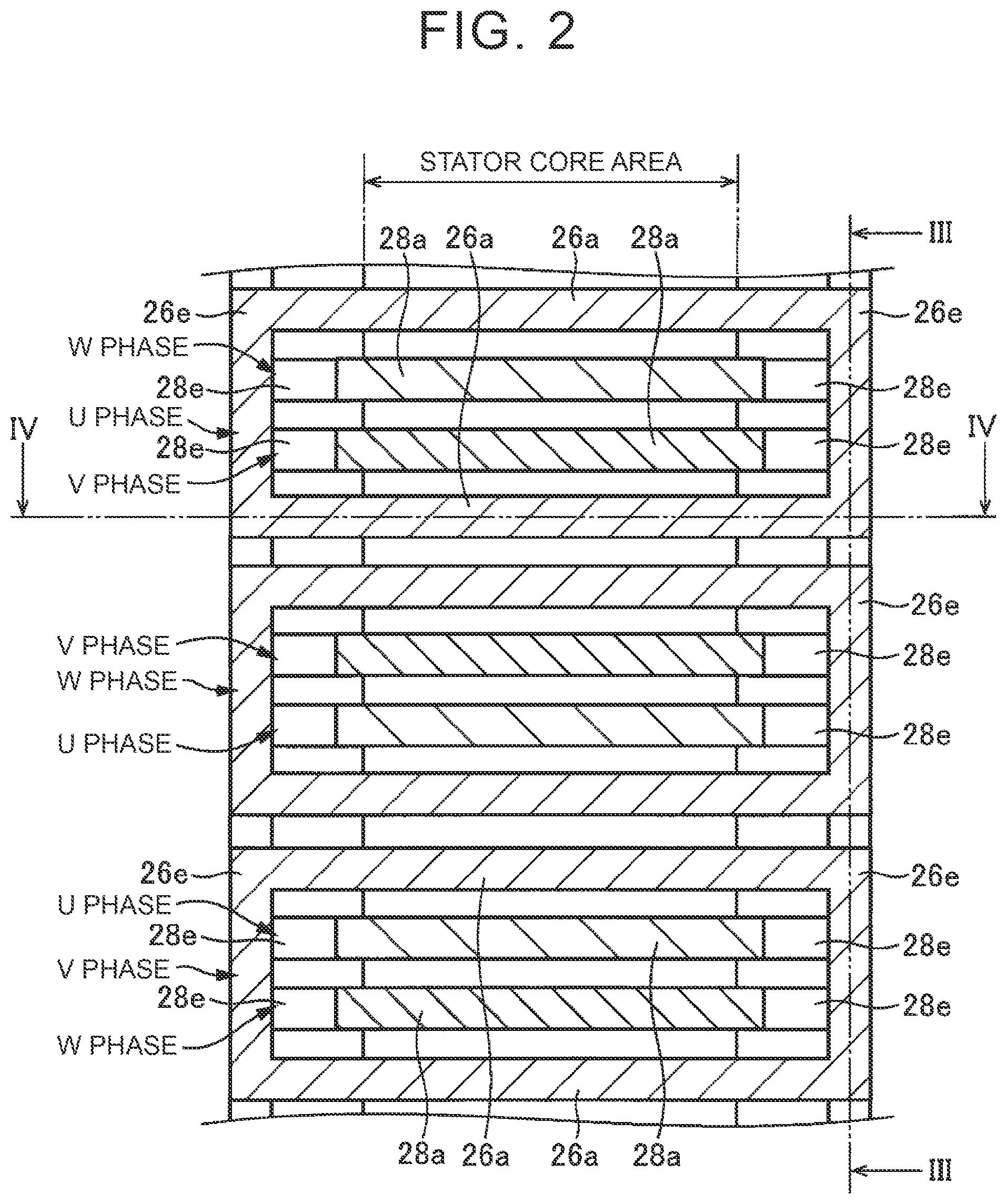 Patent US12597821 Figure 2 – Rotary electric machine