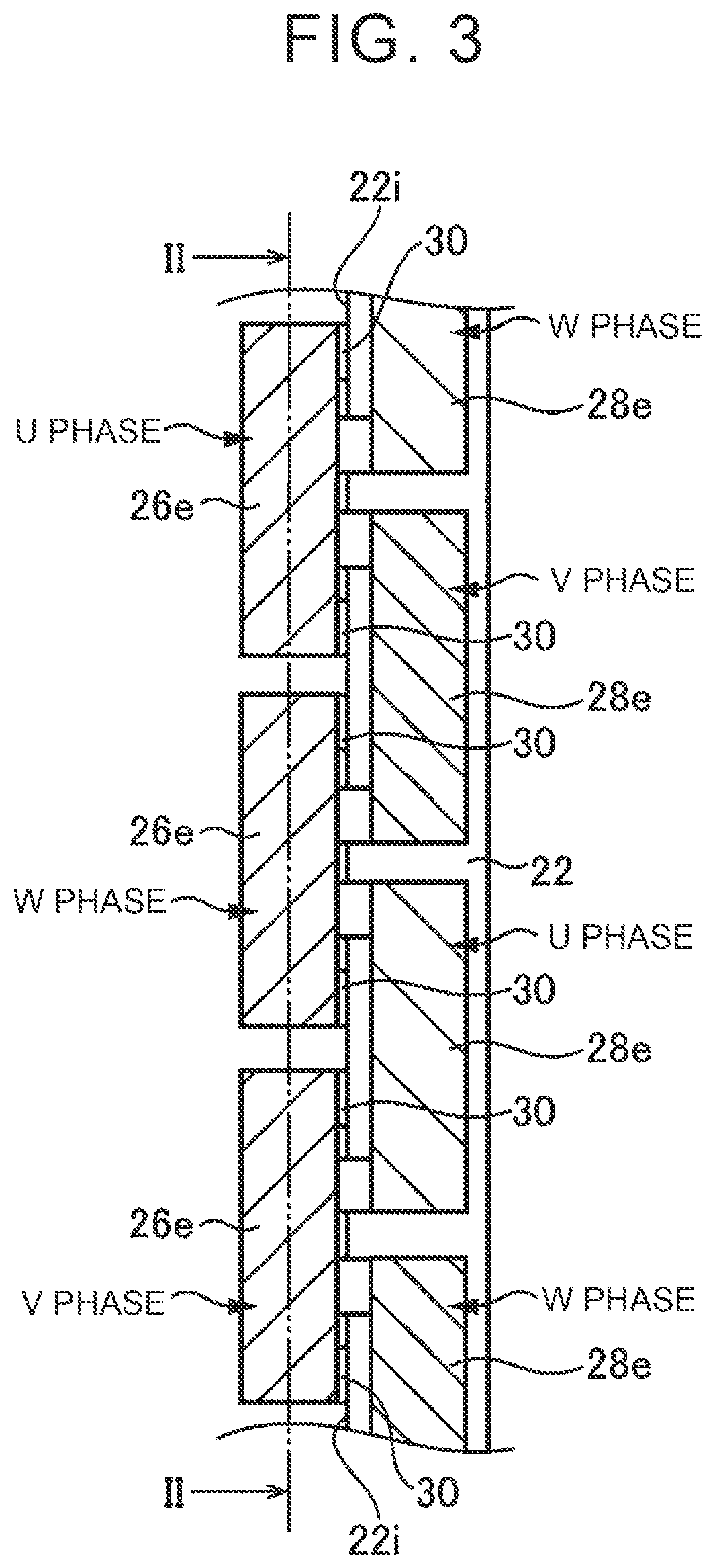 Patent US12597821 Figure 3 – Rotary electric machine
