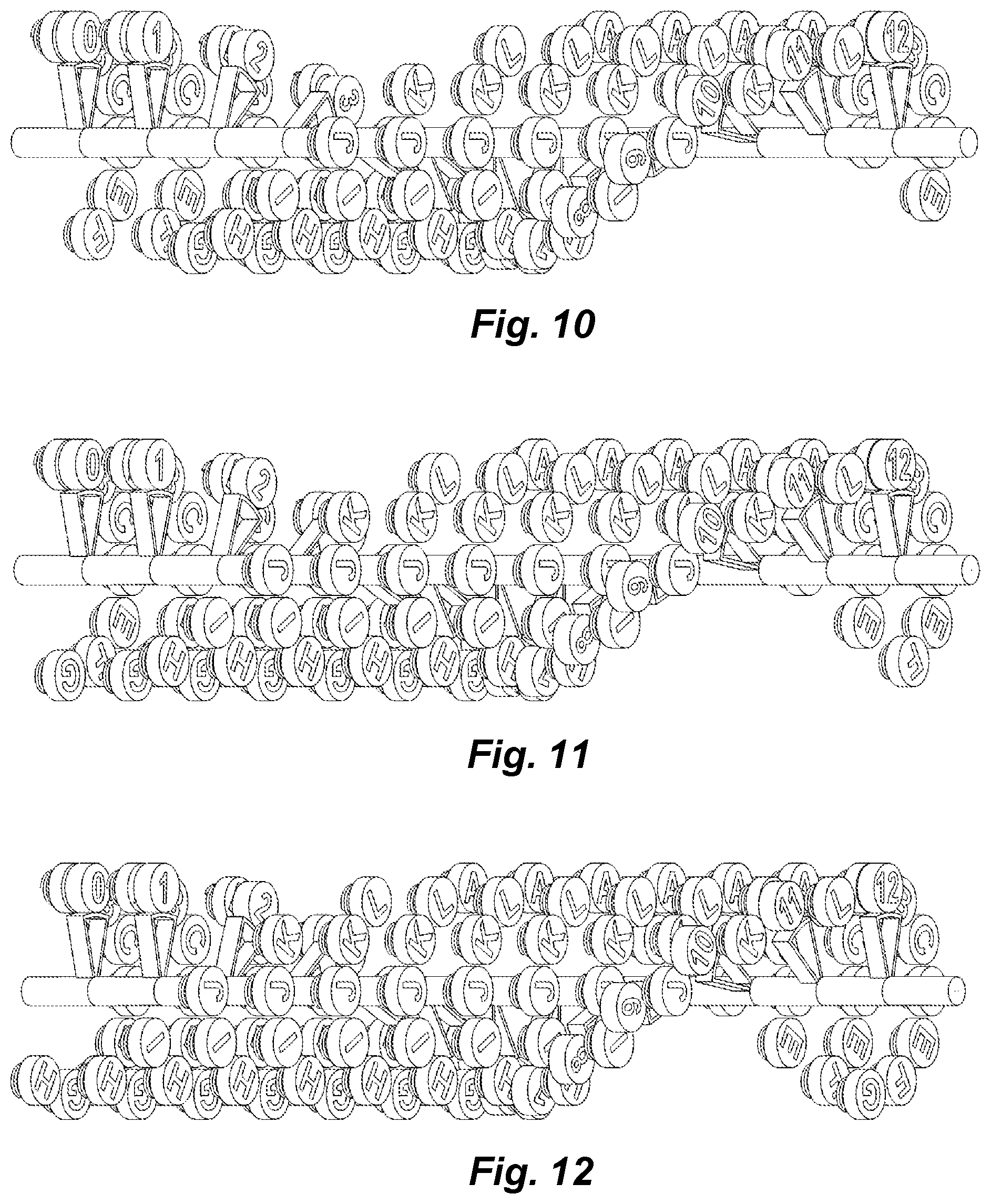Patent US12597838 Figure 4 – Generator with minimal to non-existent rotation resistance through controlled attractions among all magnets and iron cores