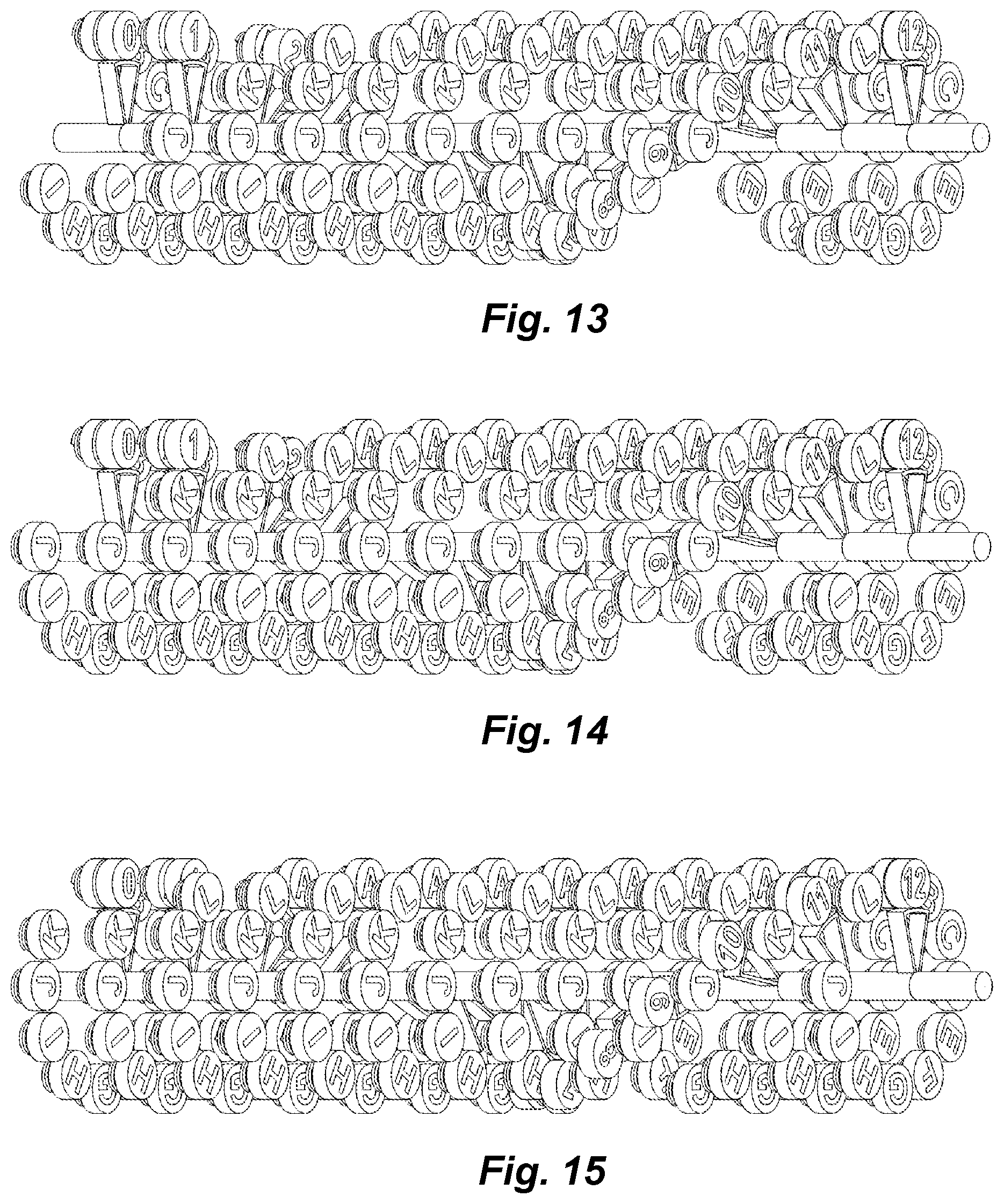 Patent US12597838 Figure 5 – Generator with minimal to non-existent rotation resistance through controlled attractions among all magnets and iron cores