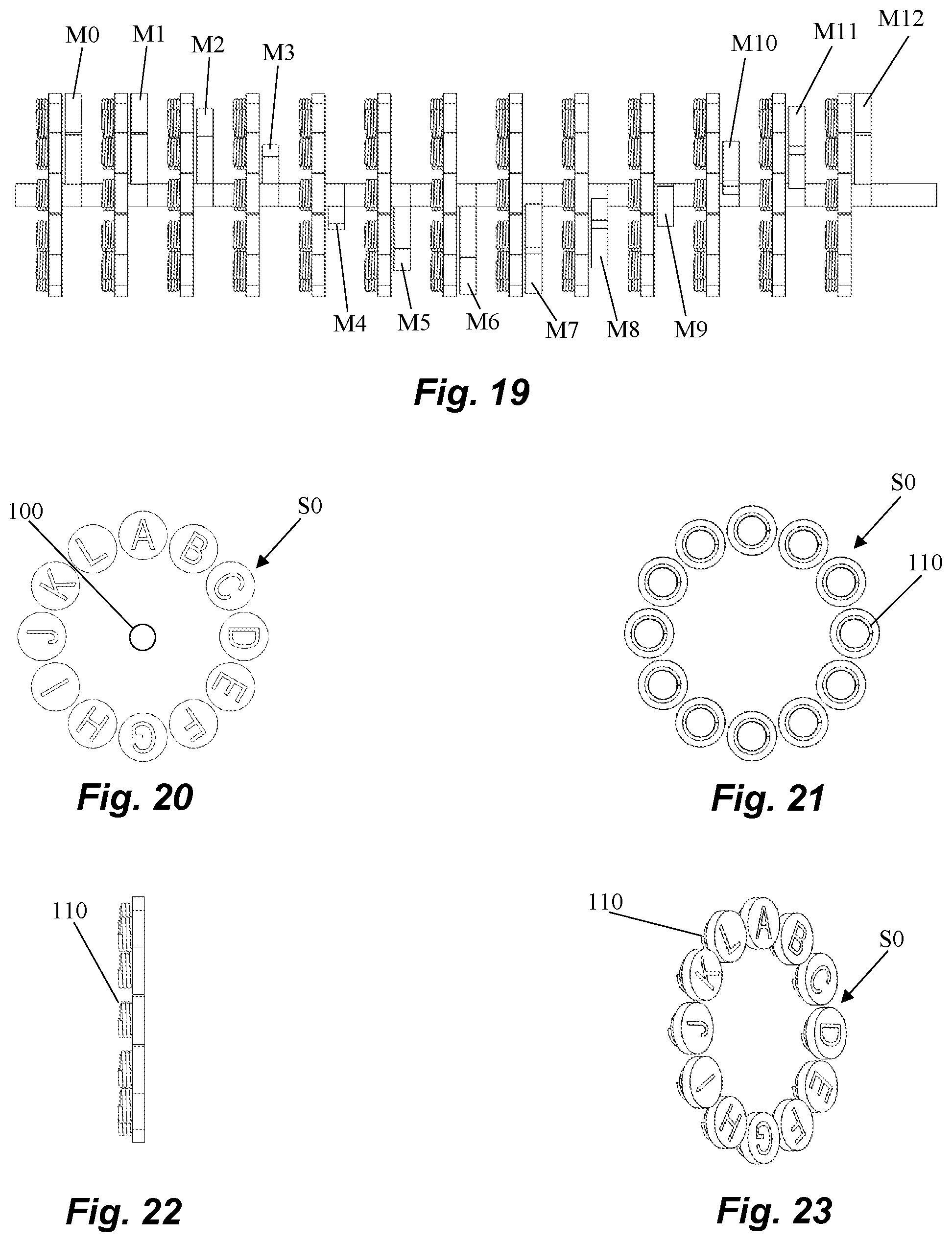 Patent US12597838 Figure 7 – Generator with minimal to non-existent rotation resistance through controlled attractions among all magnets and iron cores