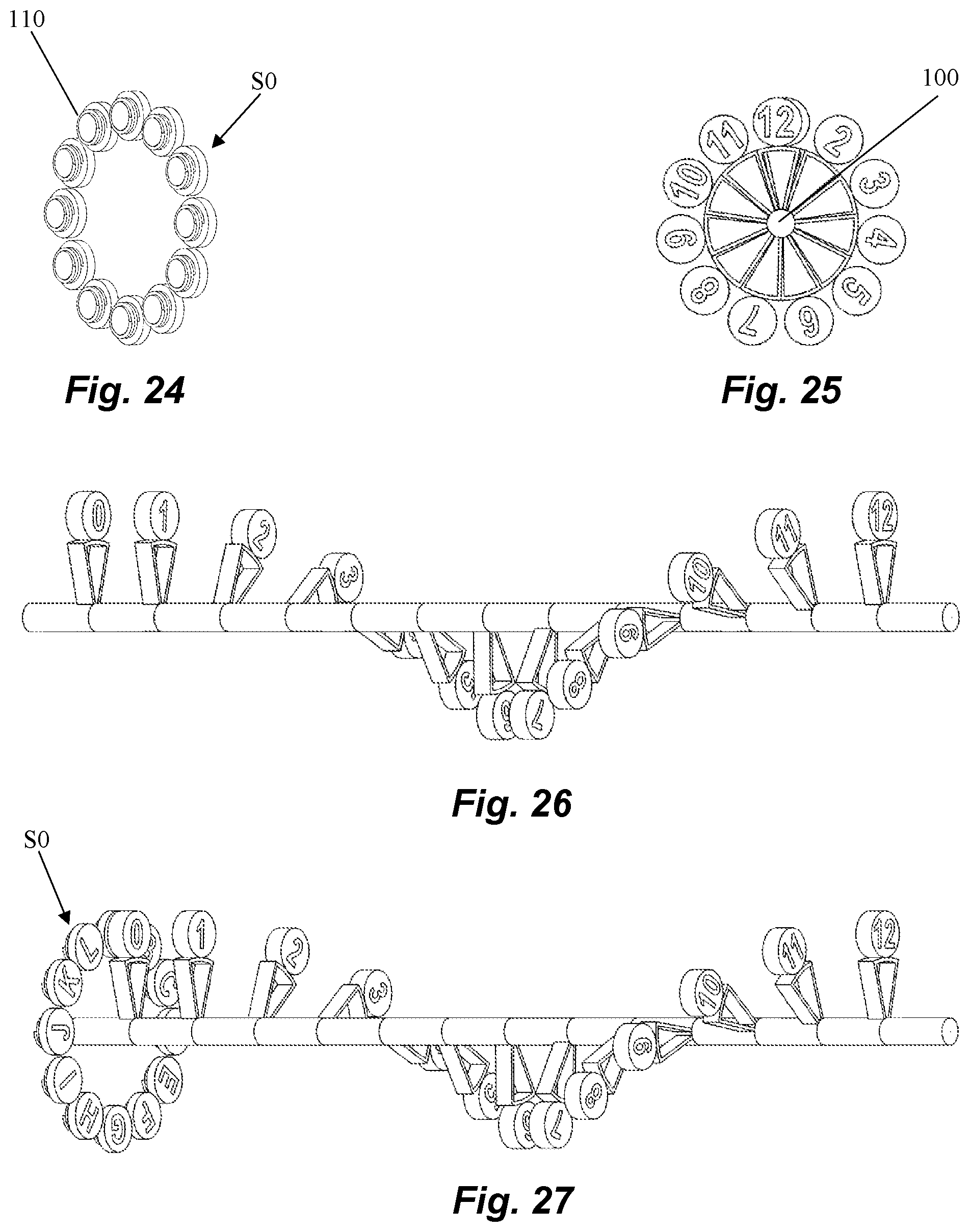 Patent US12597838 Figure 8 – Generator with minimal to non-existent rotation resistance through controlled attractions among all magnets and iron cores