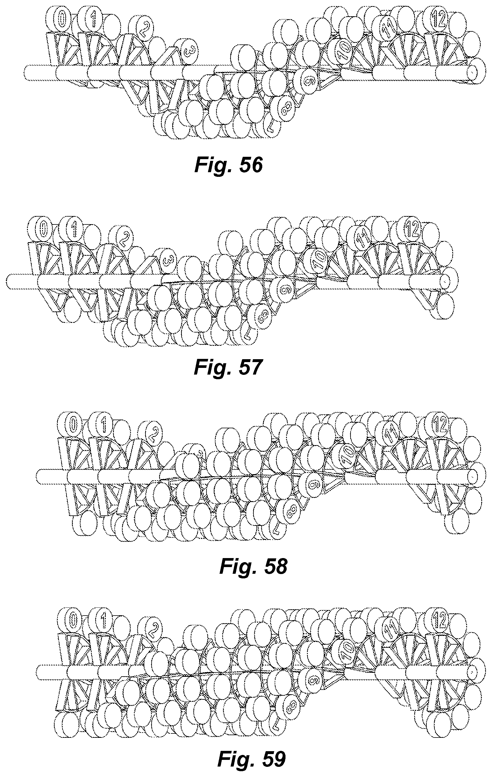 Patent US12597838 Figure 16 – Generator with minimal to non-existent rotation resistance through controlled attractions among all magnets and iron cores