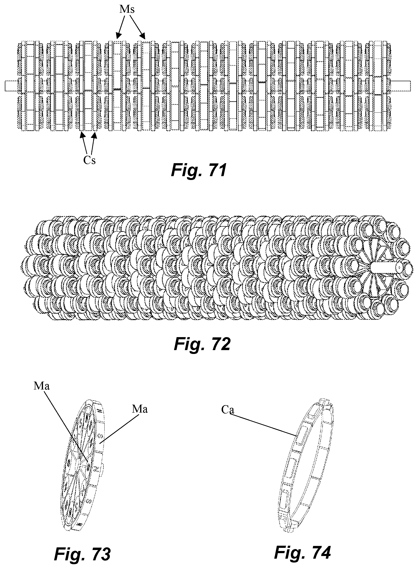 Patent US12597838 Figure 20 – Generator with minimal to non-existent rotation resistance through controlled attractions among all magnets and iron cores