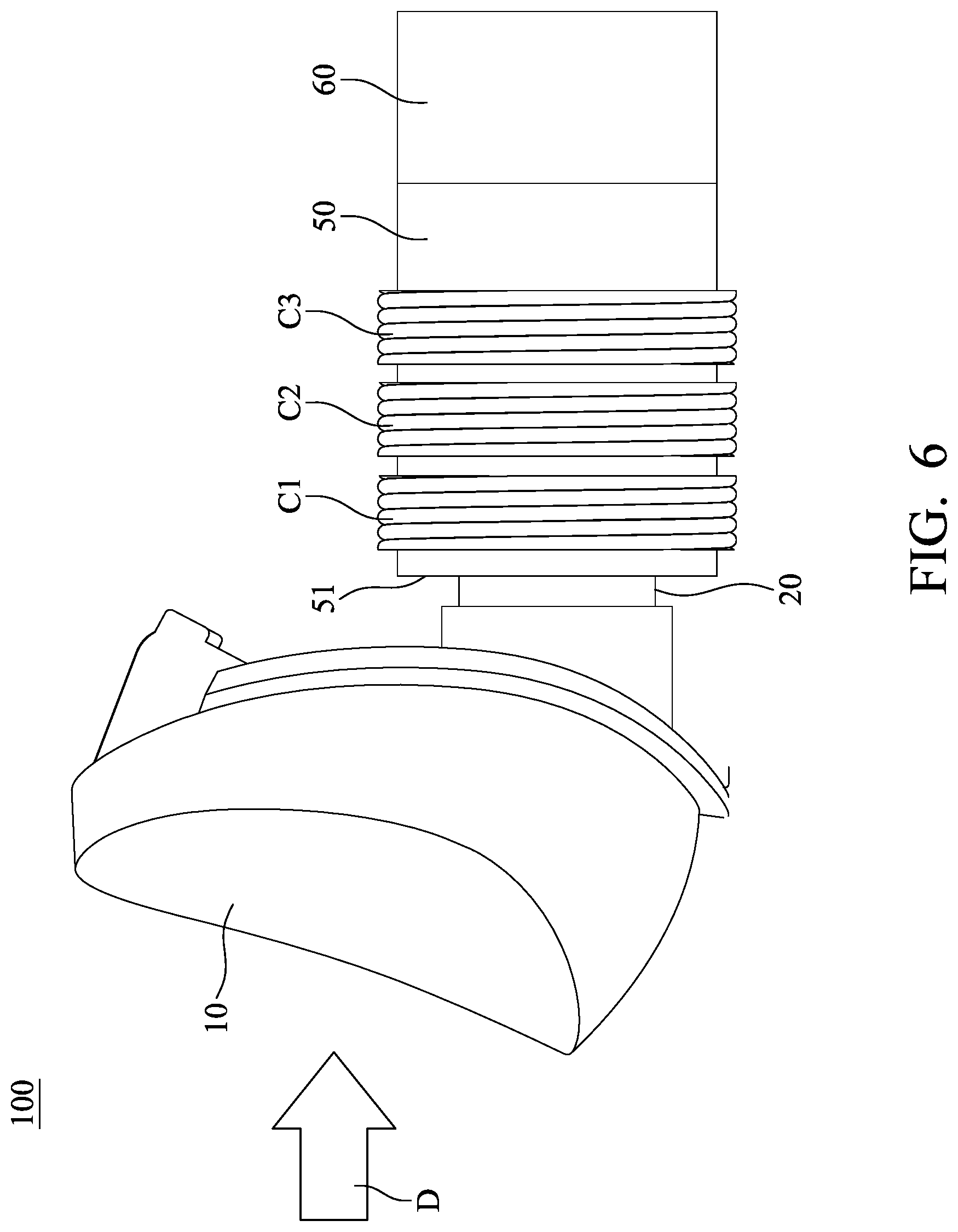 Patent US12597839 Figure 6 – Button mechanism