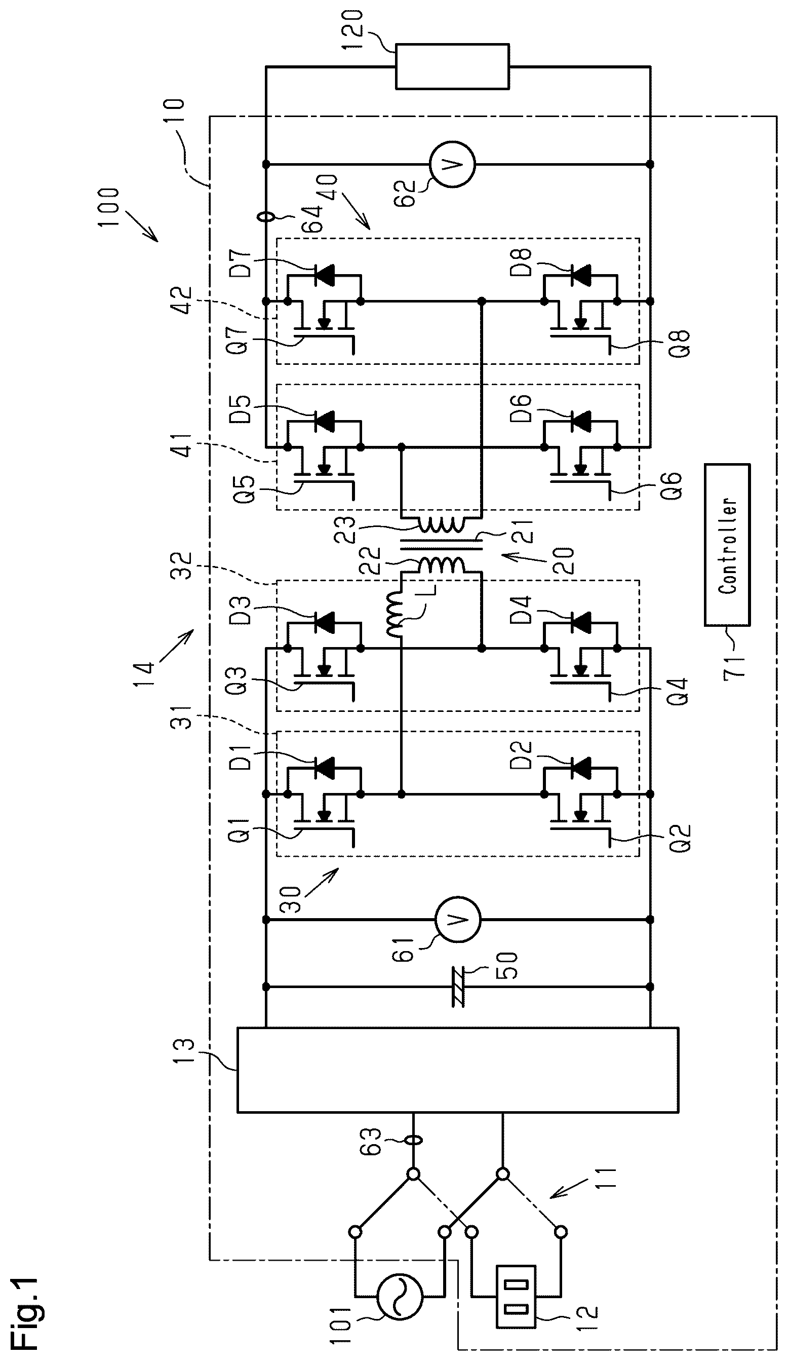 Patent US12597844 — Power conversion device — Figure 1