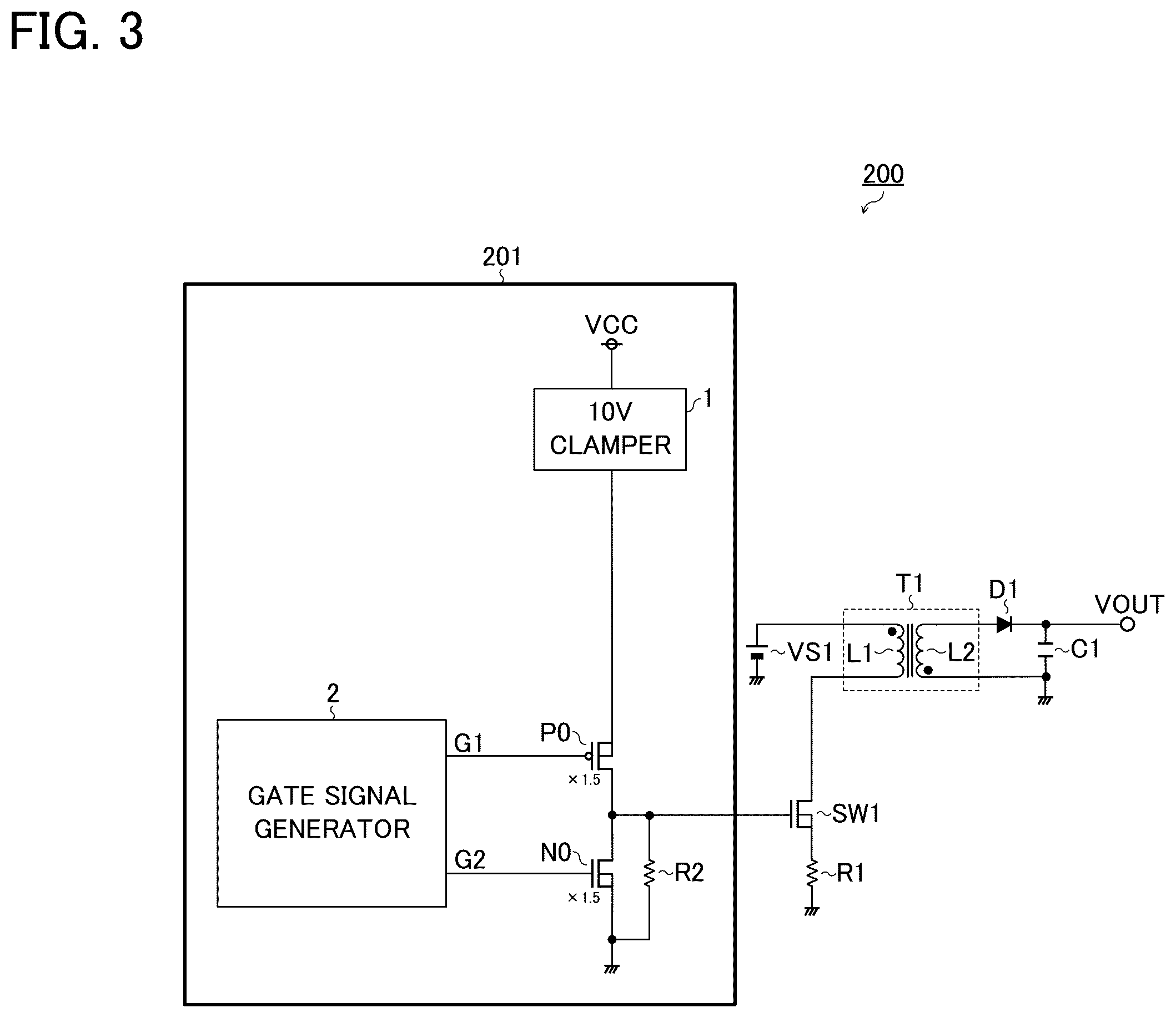 Patent US12597849 Figure 3 – Driving device, switching power supply apparatus, and vehicle