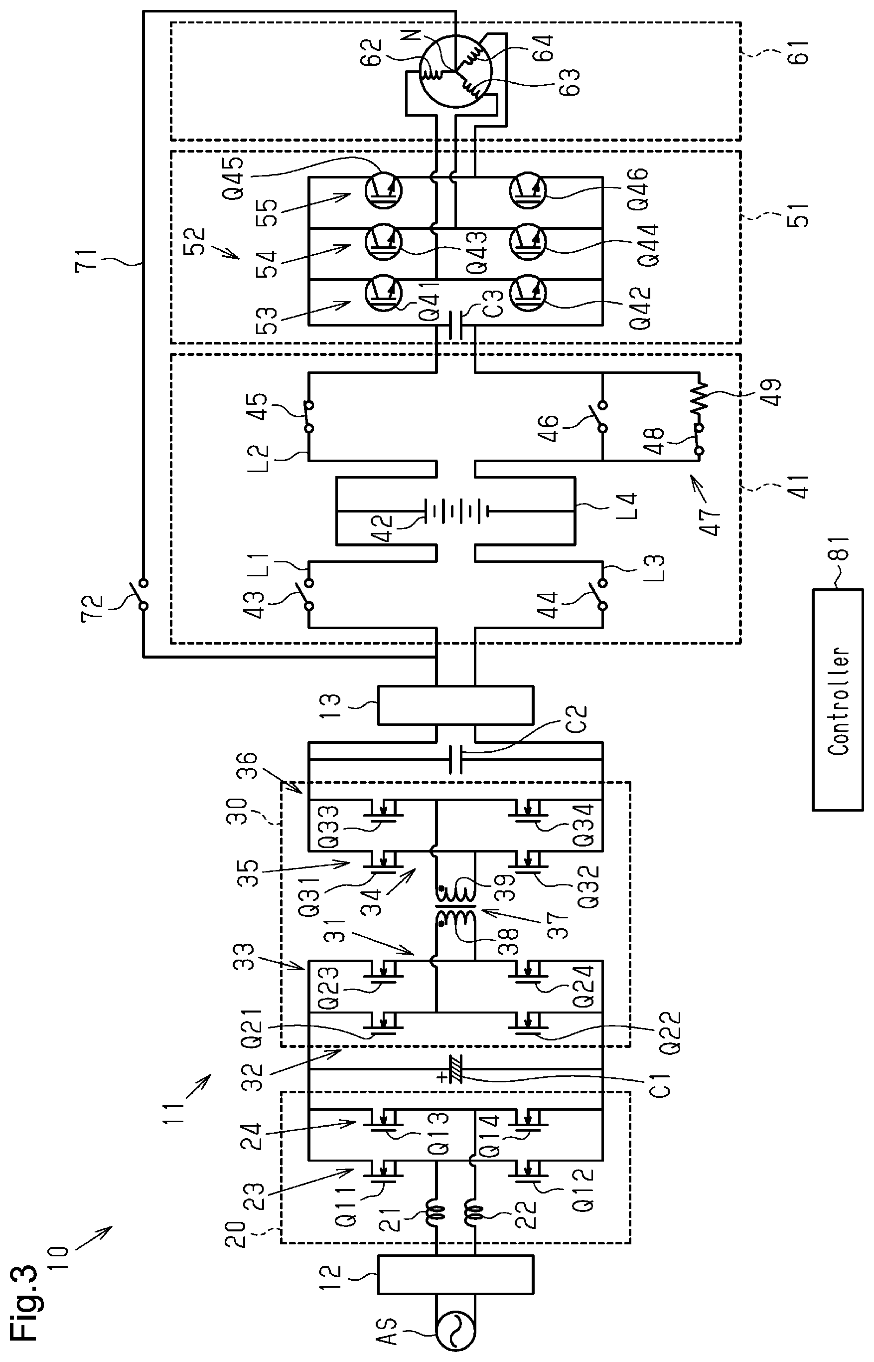 Patent US12597876 Figure 3 – Power converter
