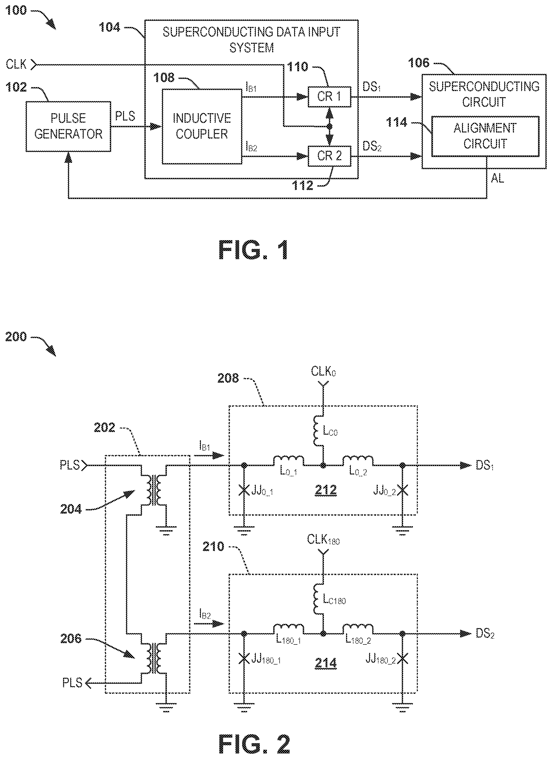 Patent US12597911 Figure 1 – Superconducting data input system