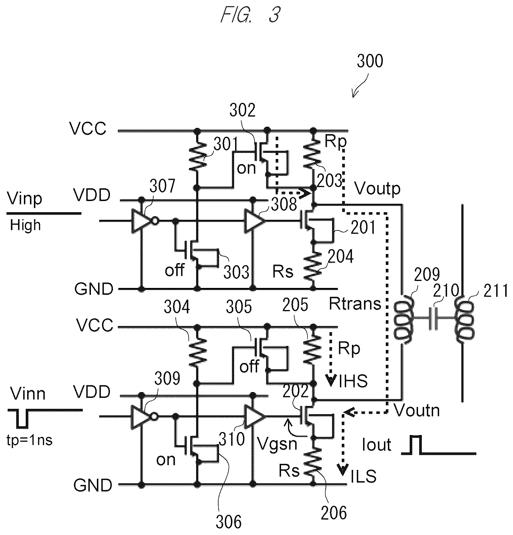 Patent US12597918 Figure 3 – Semiconductor device and method for driving the same
