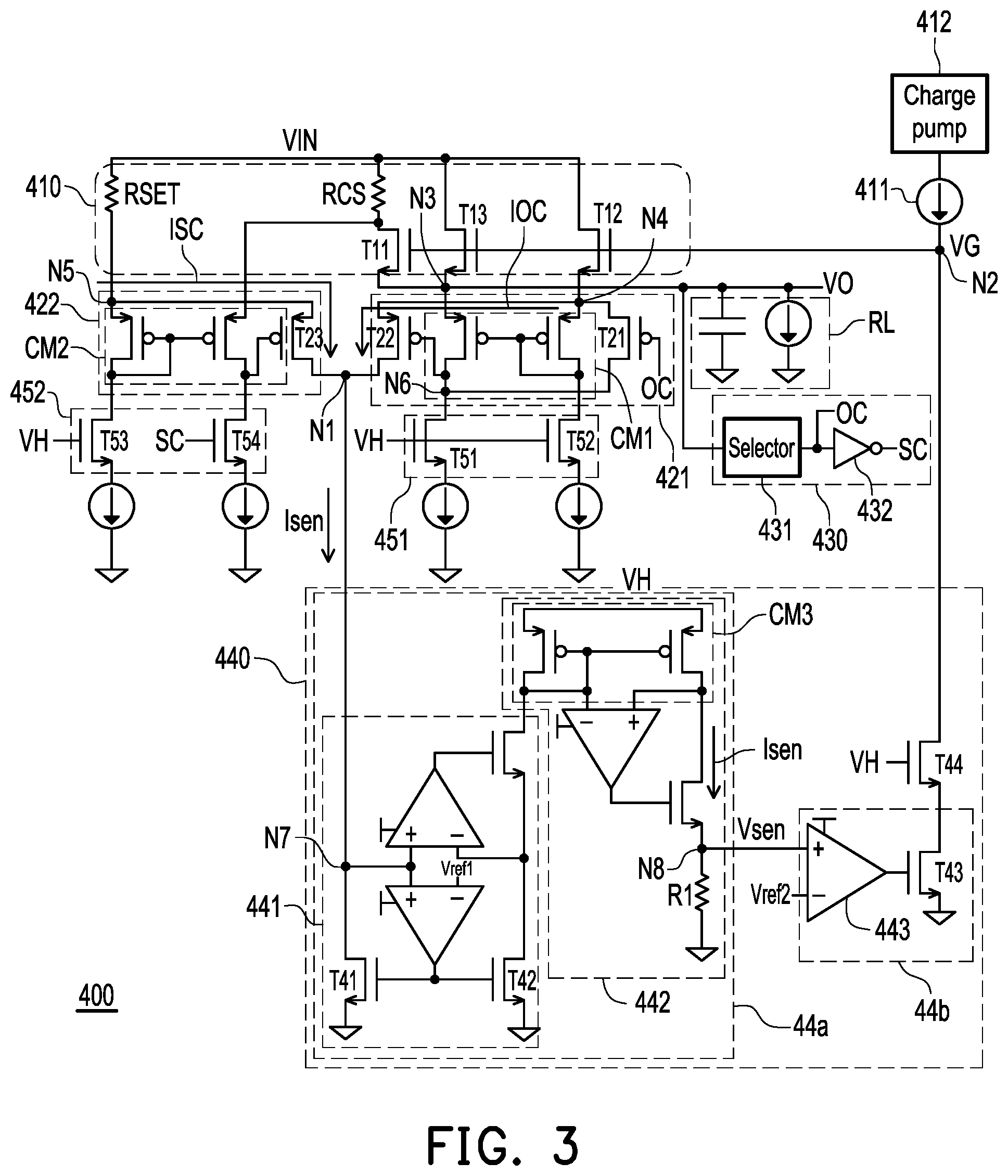 Patent US12597920 Figure 3 – Power switch circuit