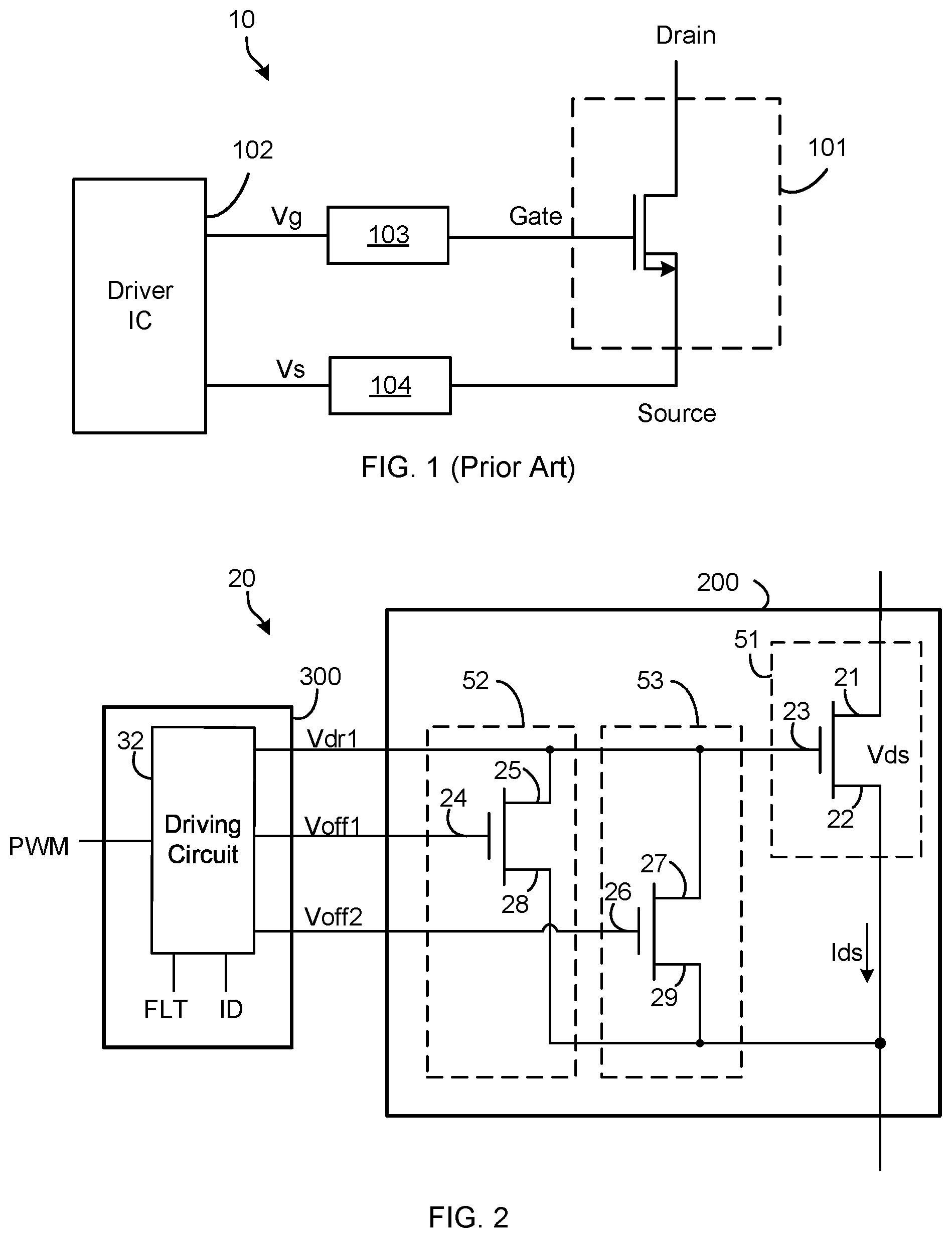 Patent US12597921 — Switching circuit with a transistor having multiple pull down paths — Figure 1