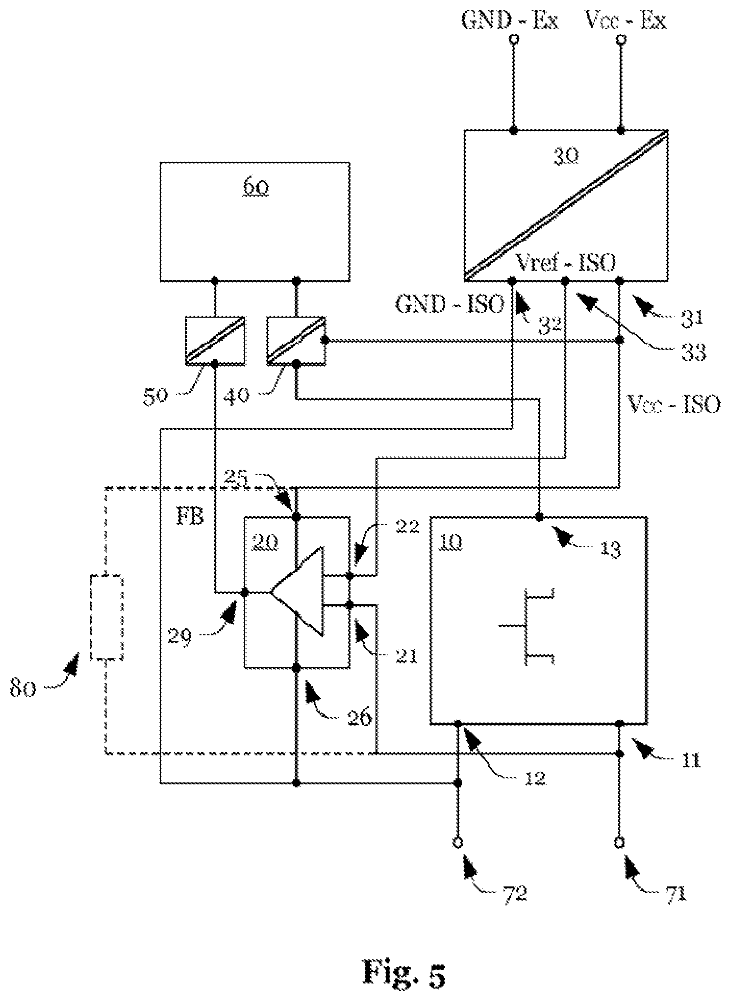 Patent US12597922 Figure 3 – Circuit for controlling a load