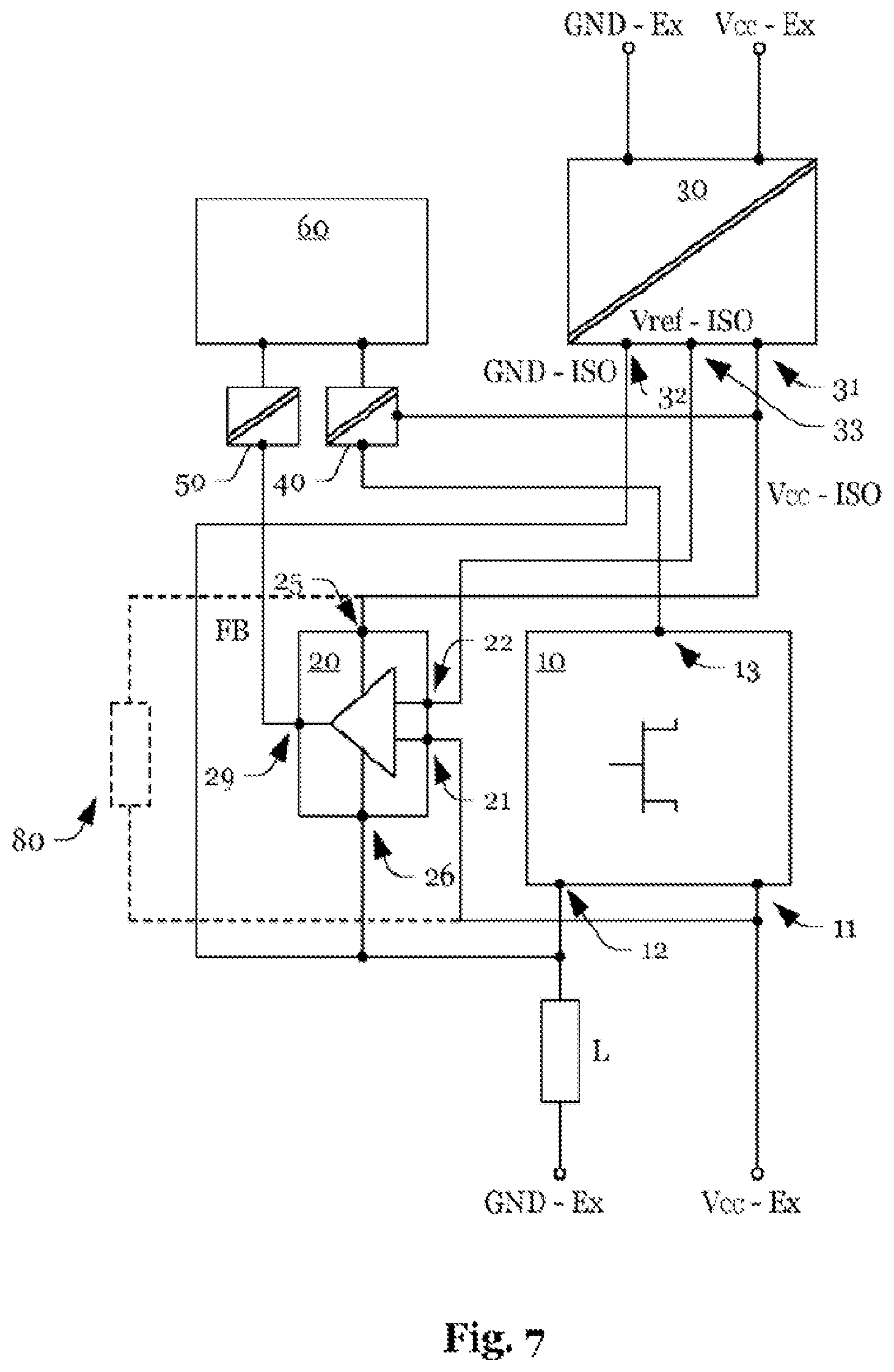 Patent US12597922 Figure 5 – Circuit for controlling a load