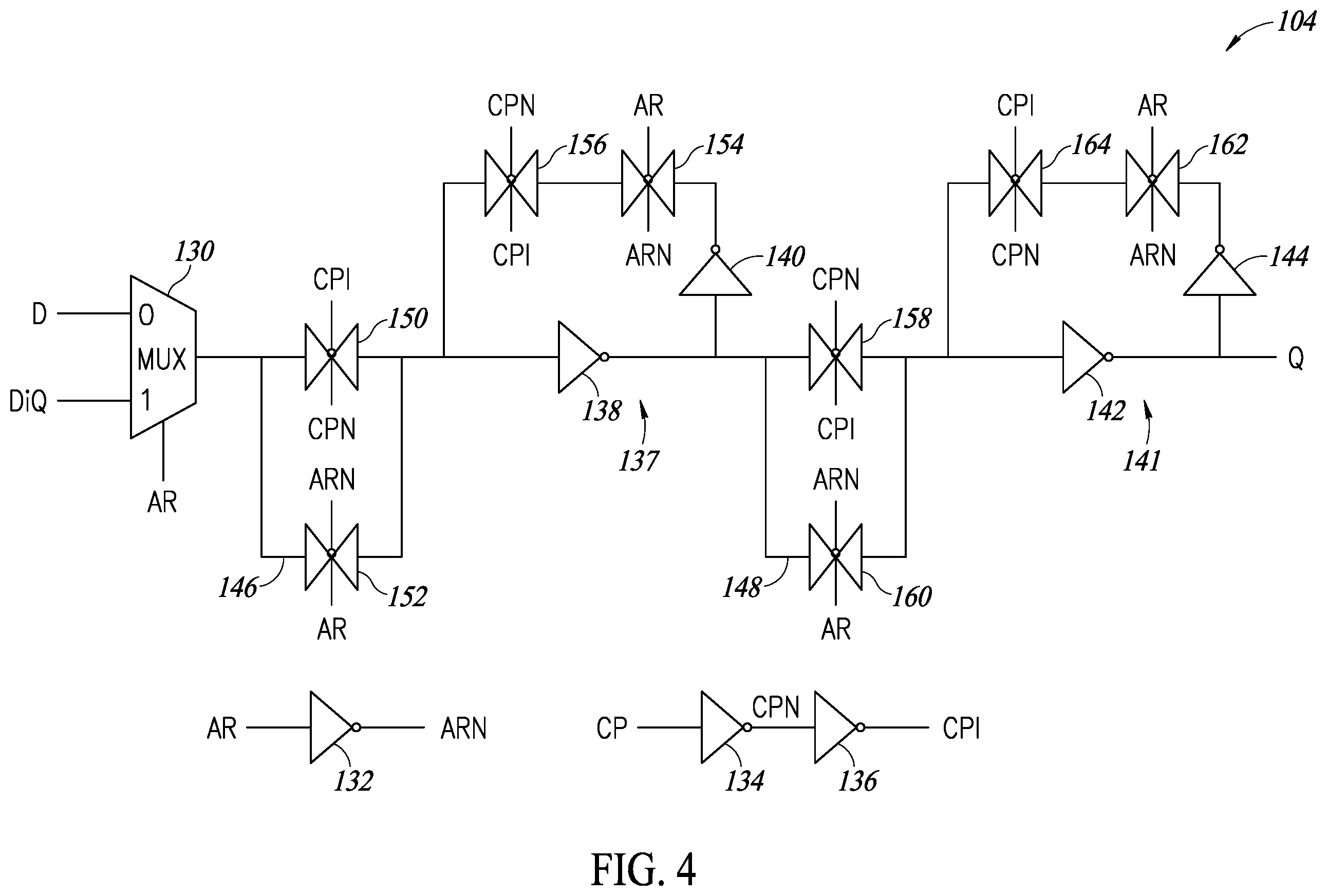Patent US12597927 Figure 3 – Flip-flop with self correction