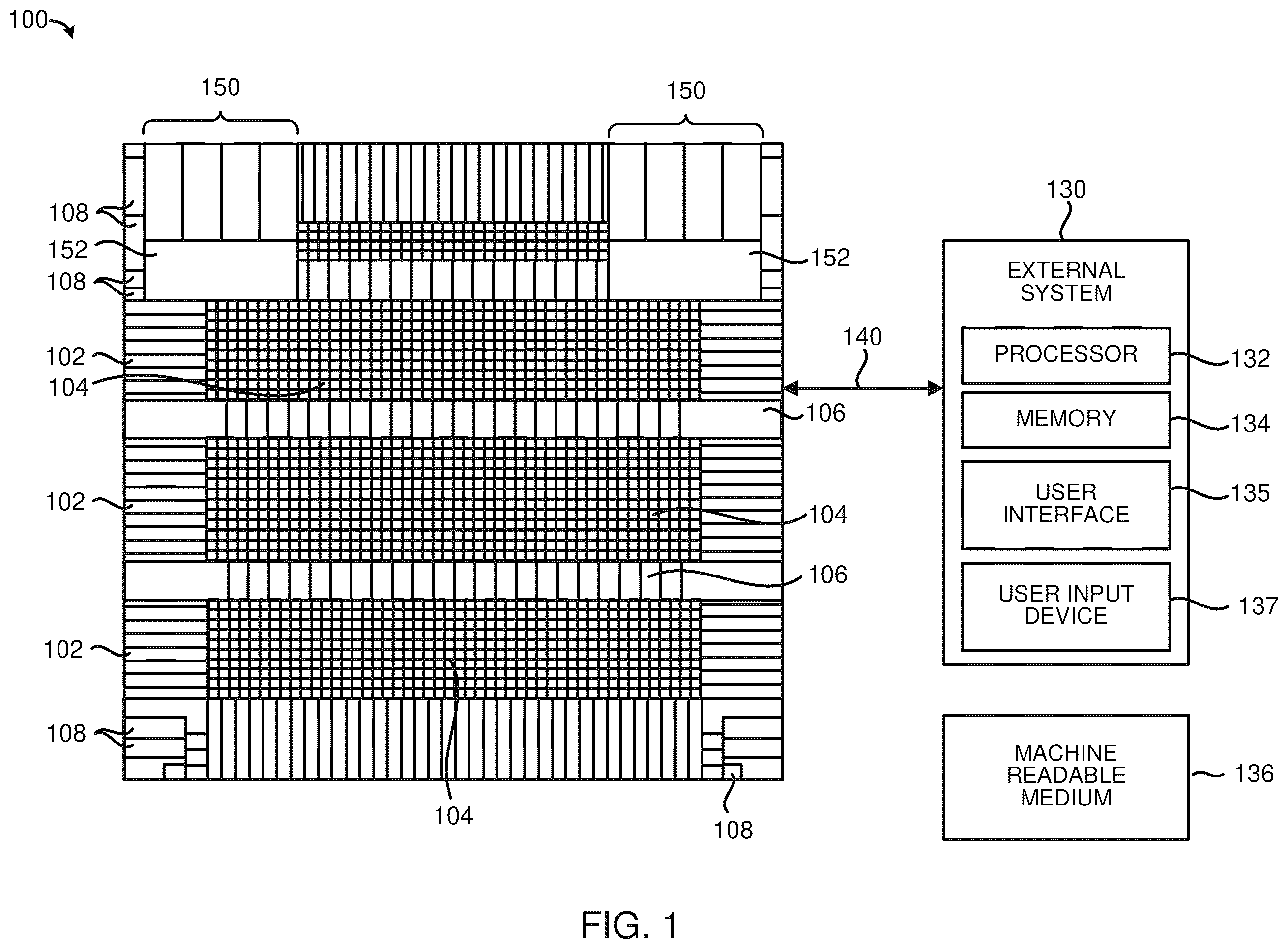 Patent US12597930 Figure 1 – Multi-mode look-up table with flexible routing for programmable logic device systems and methods