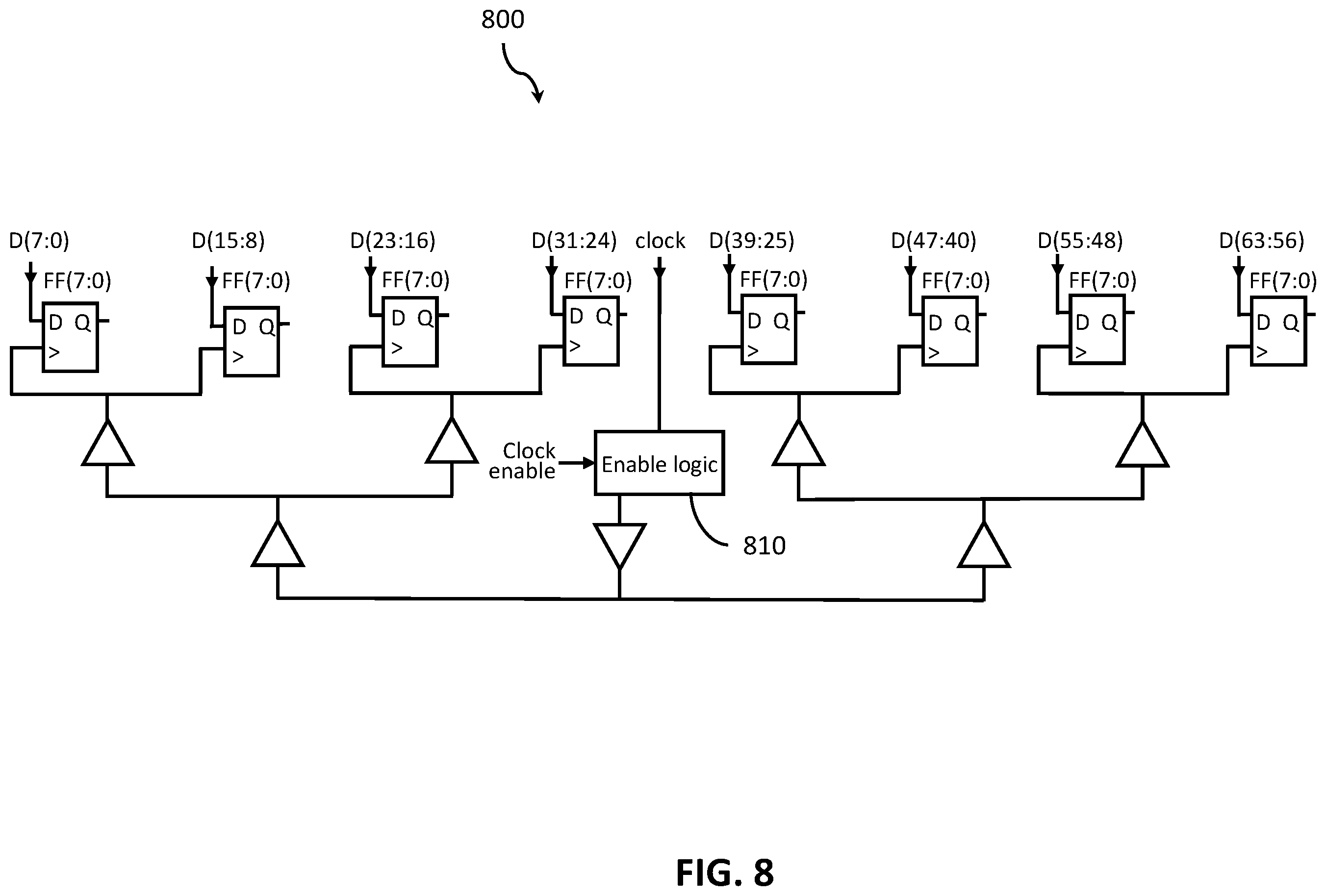 Patent US12597931 Figure 8 – Clock insertion delay systems and methods