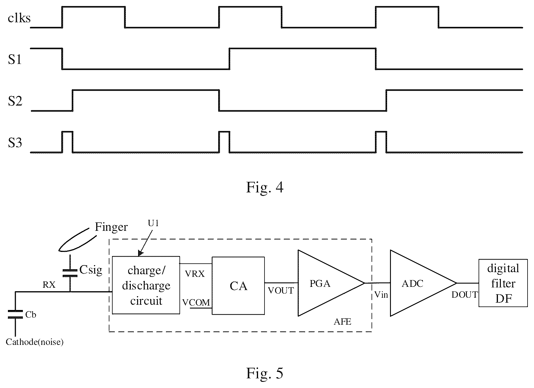Patent US12597942 Figure 3 – Analog-to-digital converter, touch sensing chip and electronic device