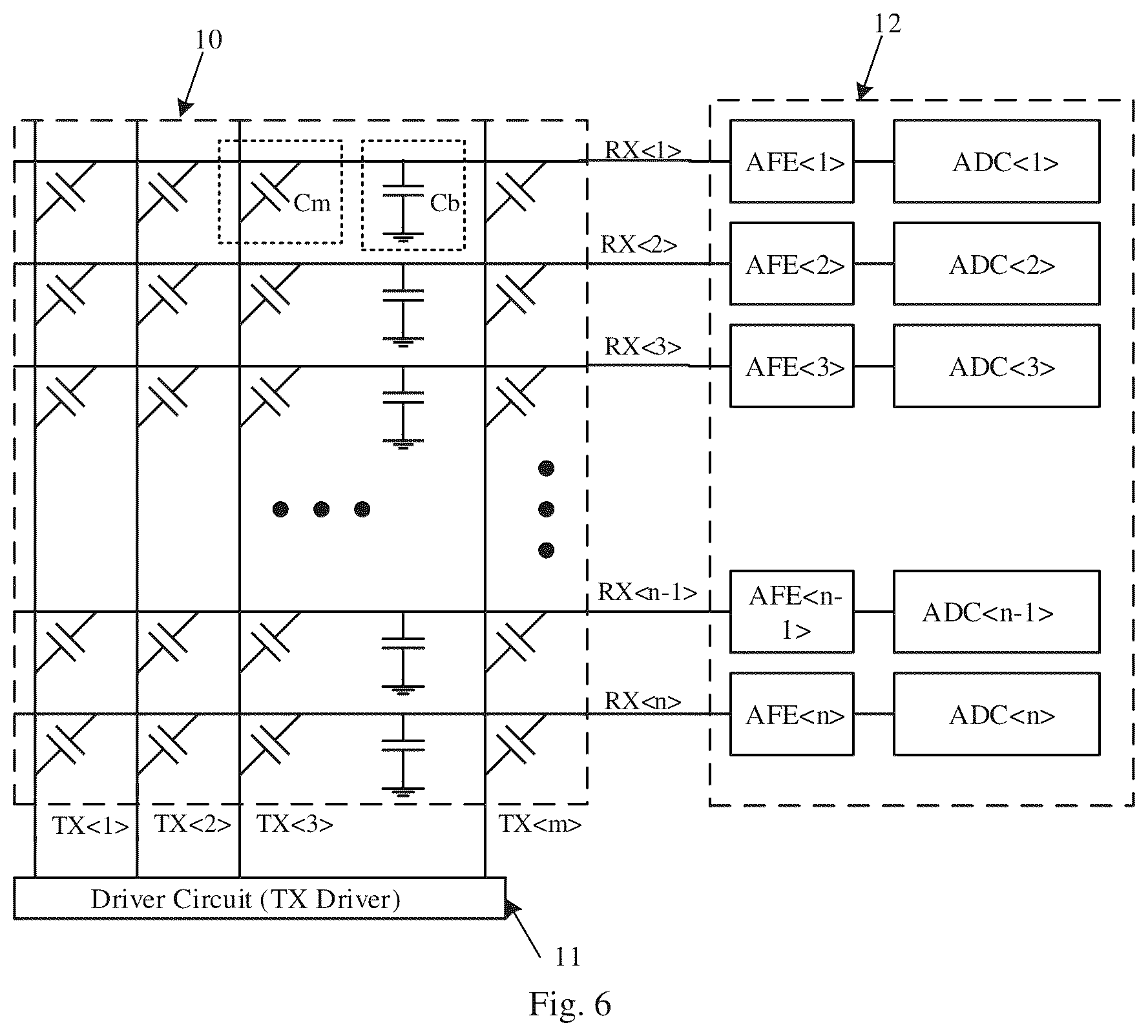 Patent US12597942 Figure 4 – Analog-to-digital converter, touch sensing chip and electronic device