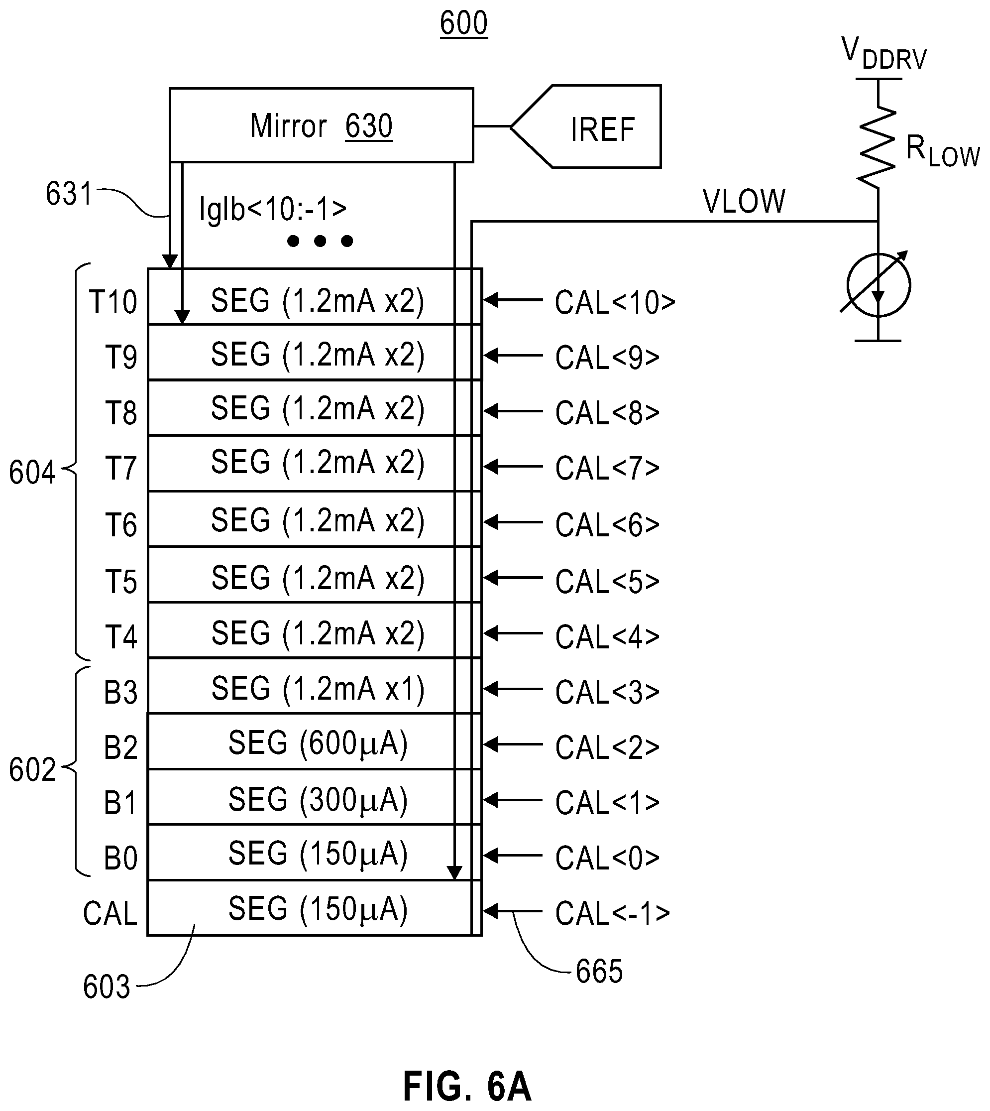 Patent US12597944 Figure 14 – Top-down relative DAC calibration