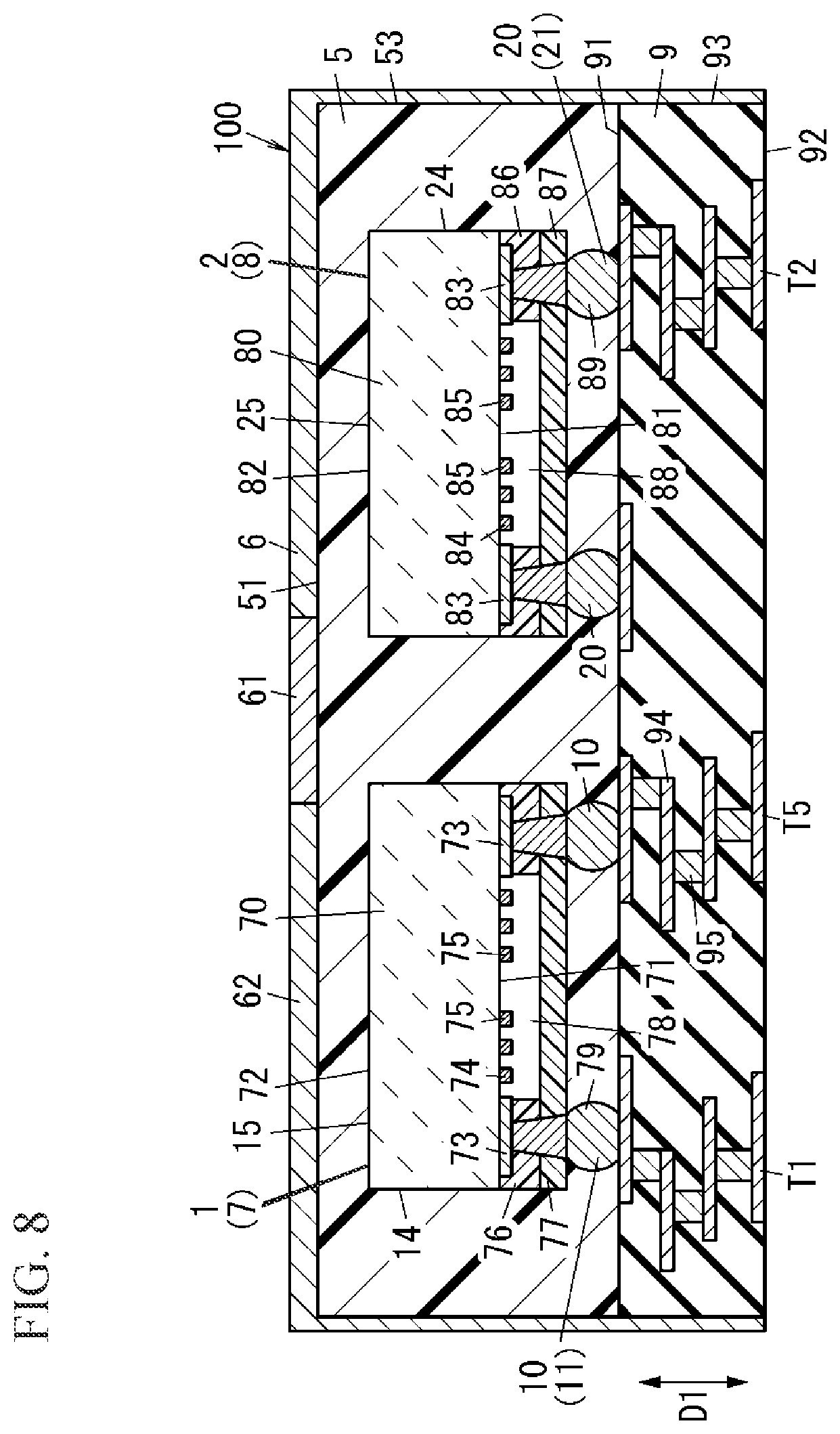 Patent US12597956 Figure 7 – Radio frequency module and communication device