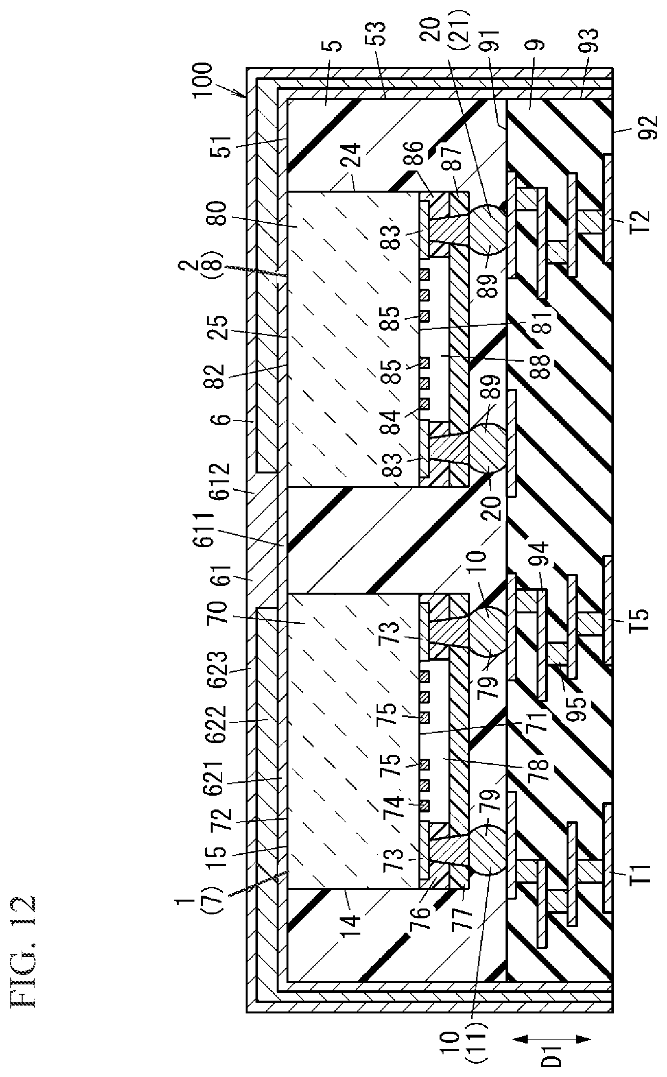 Patent US12597956 Figure 11 – Radio frequency module and communication device